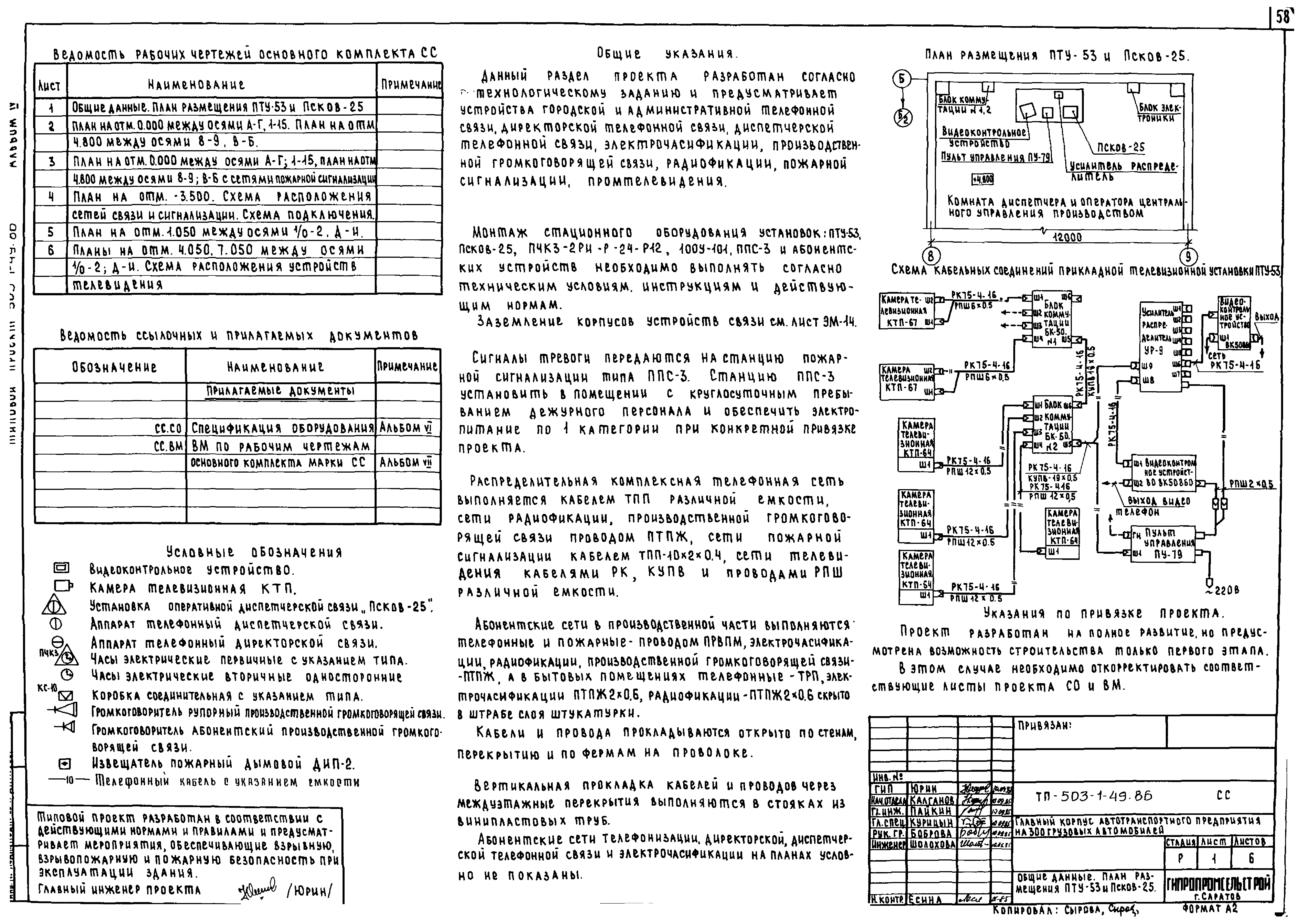 Типовой проект 503-1-49.86