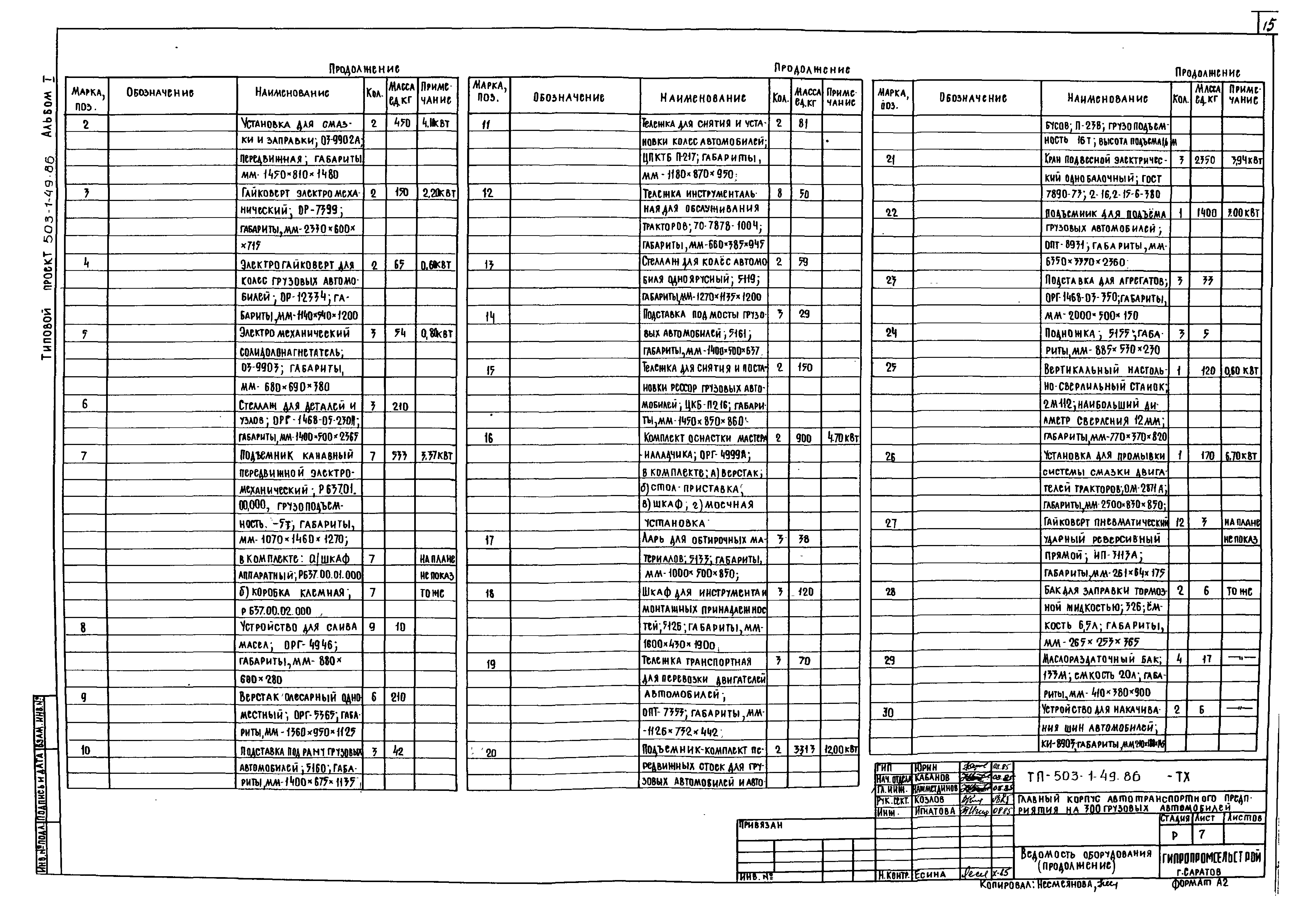 Типовой проект 503-1-49.86