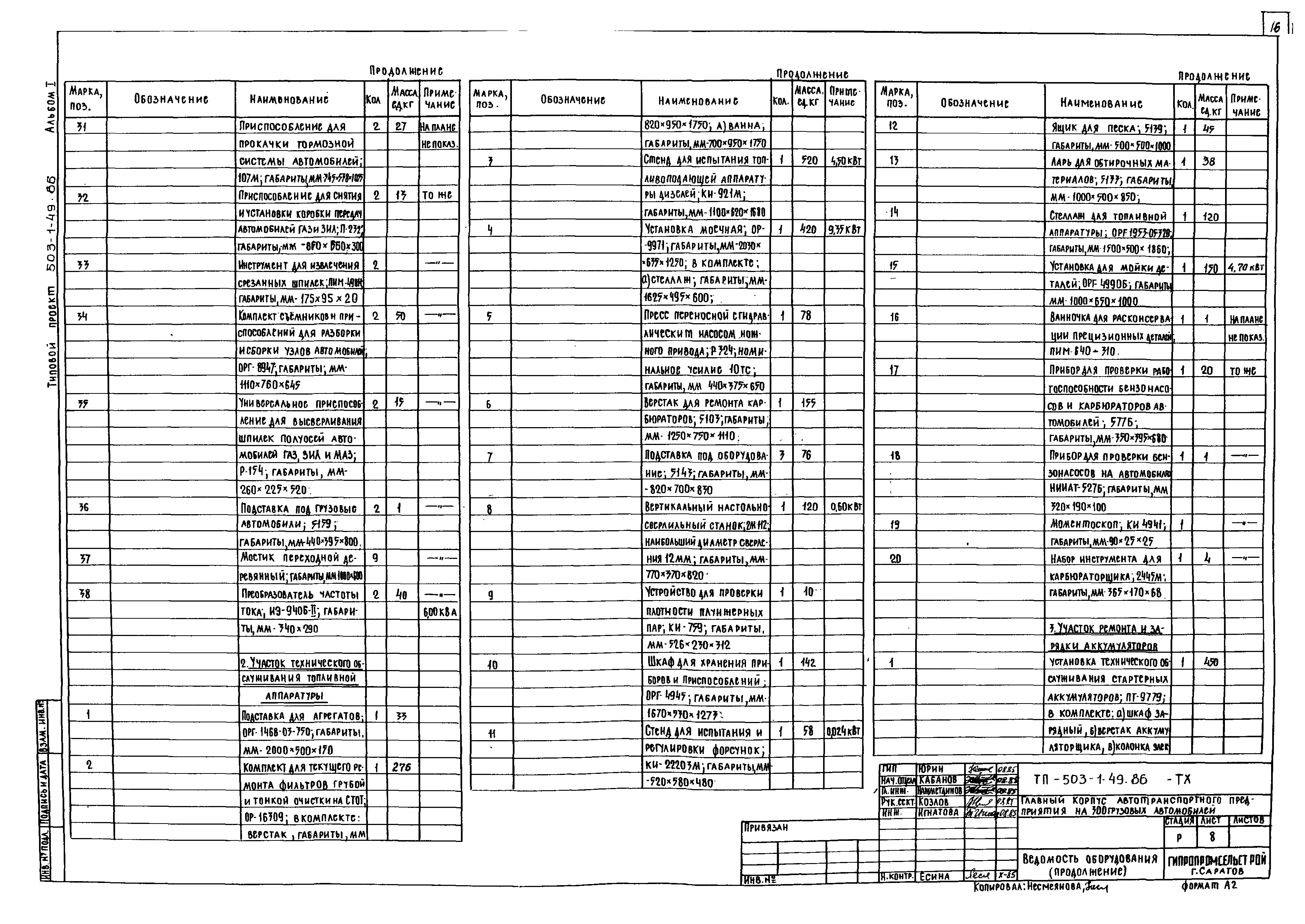 Типовой проект 503-1-49.86