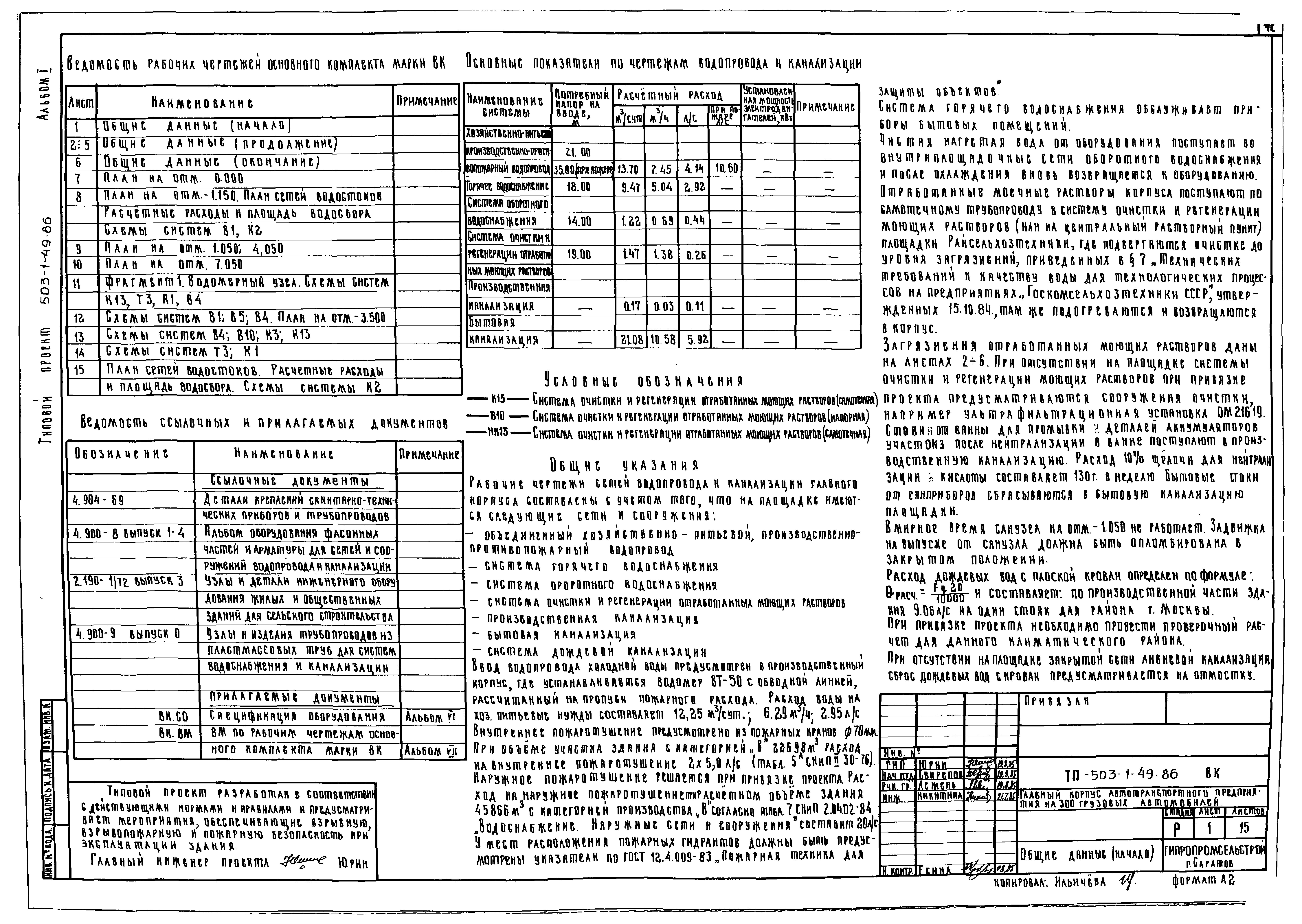 Типовой проект 503-1-49.86
