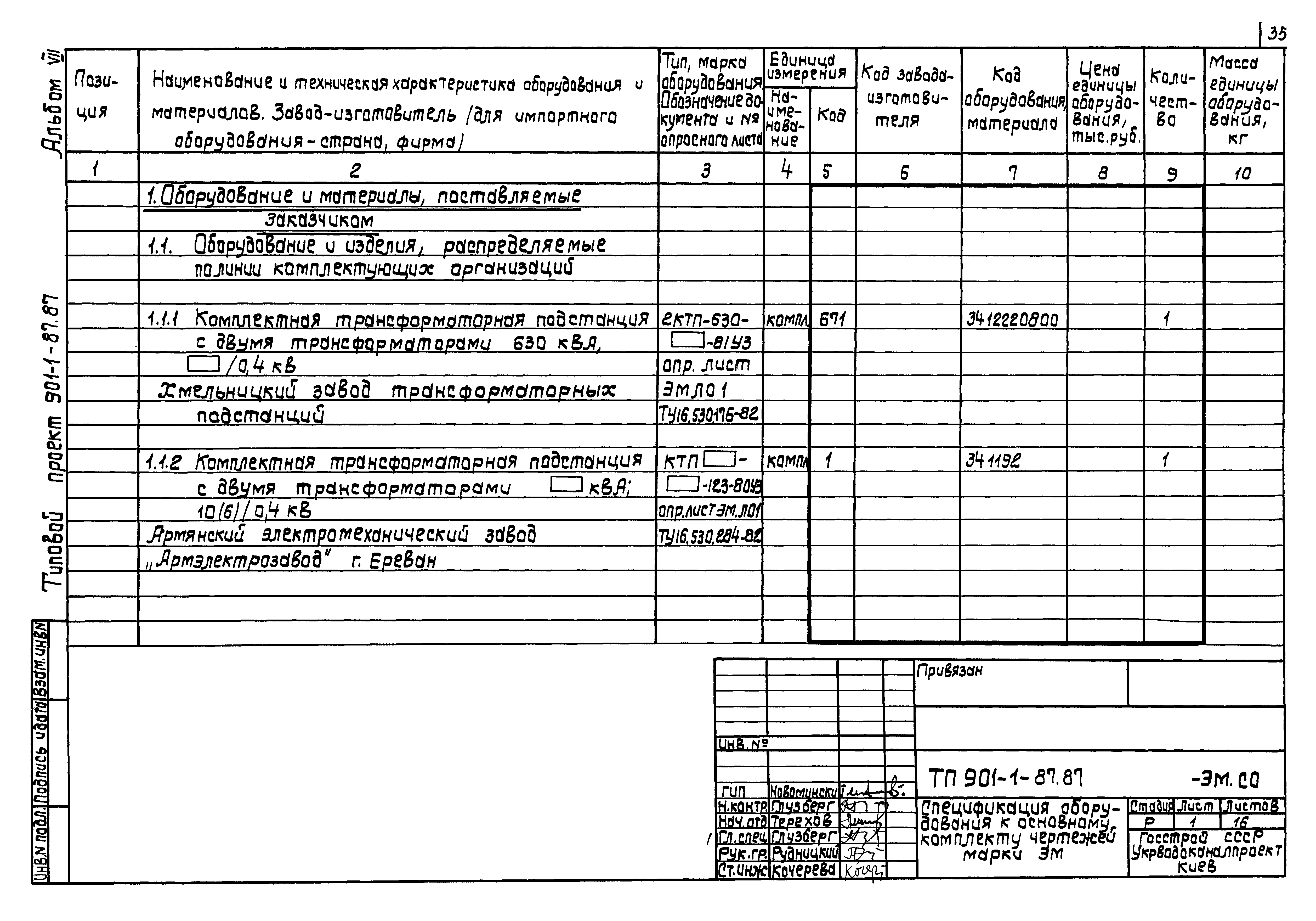 Типовой проект 901-1-85.87