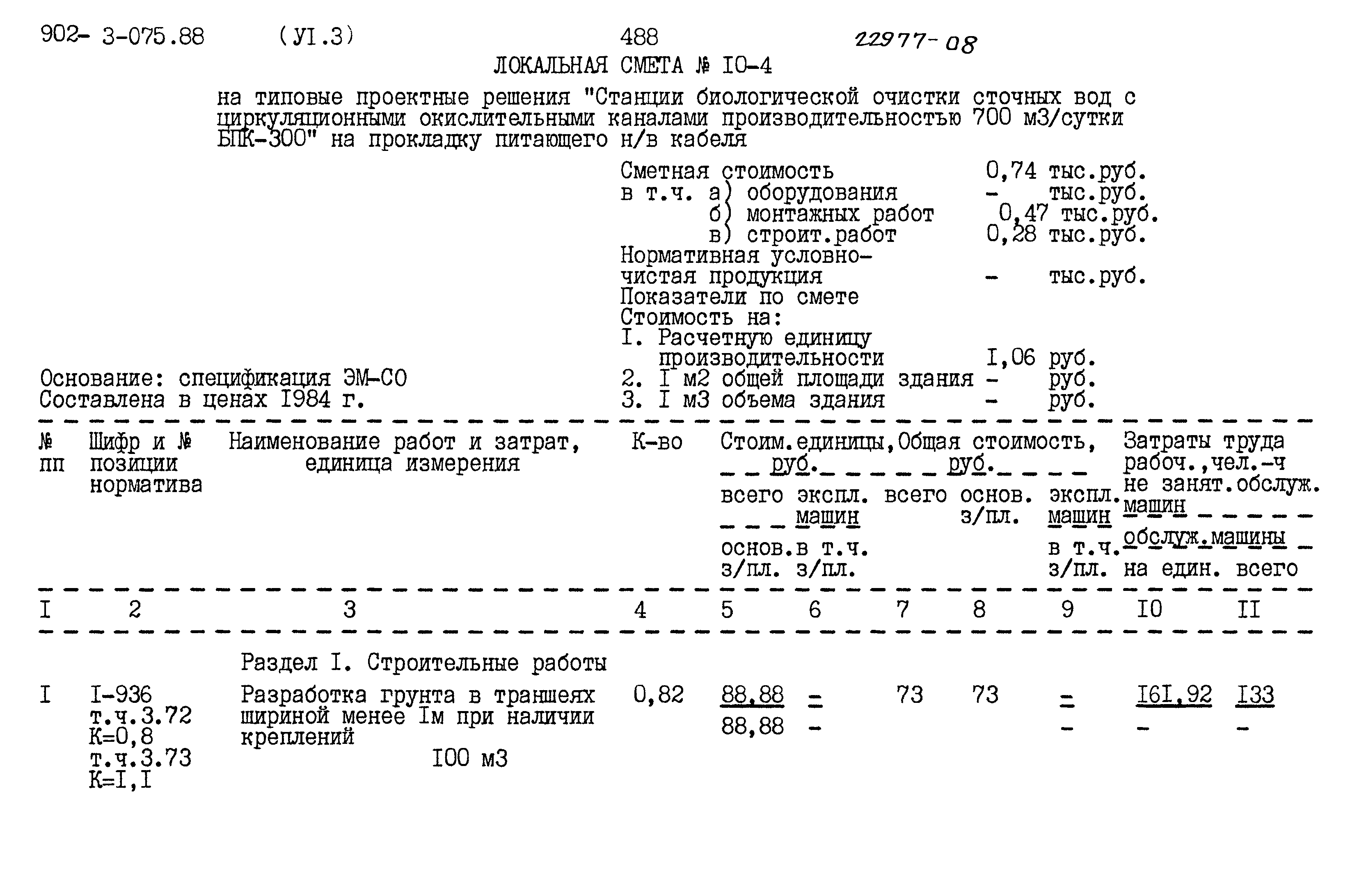 Типовые проектные решения 902-3-075.88