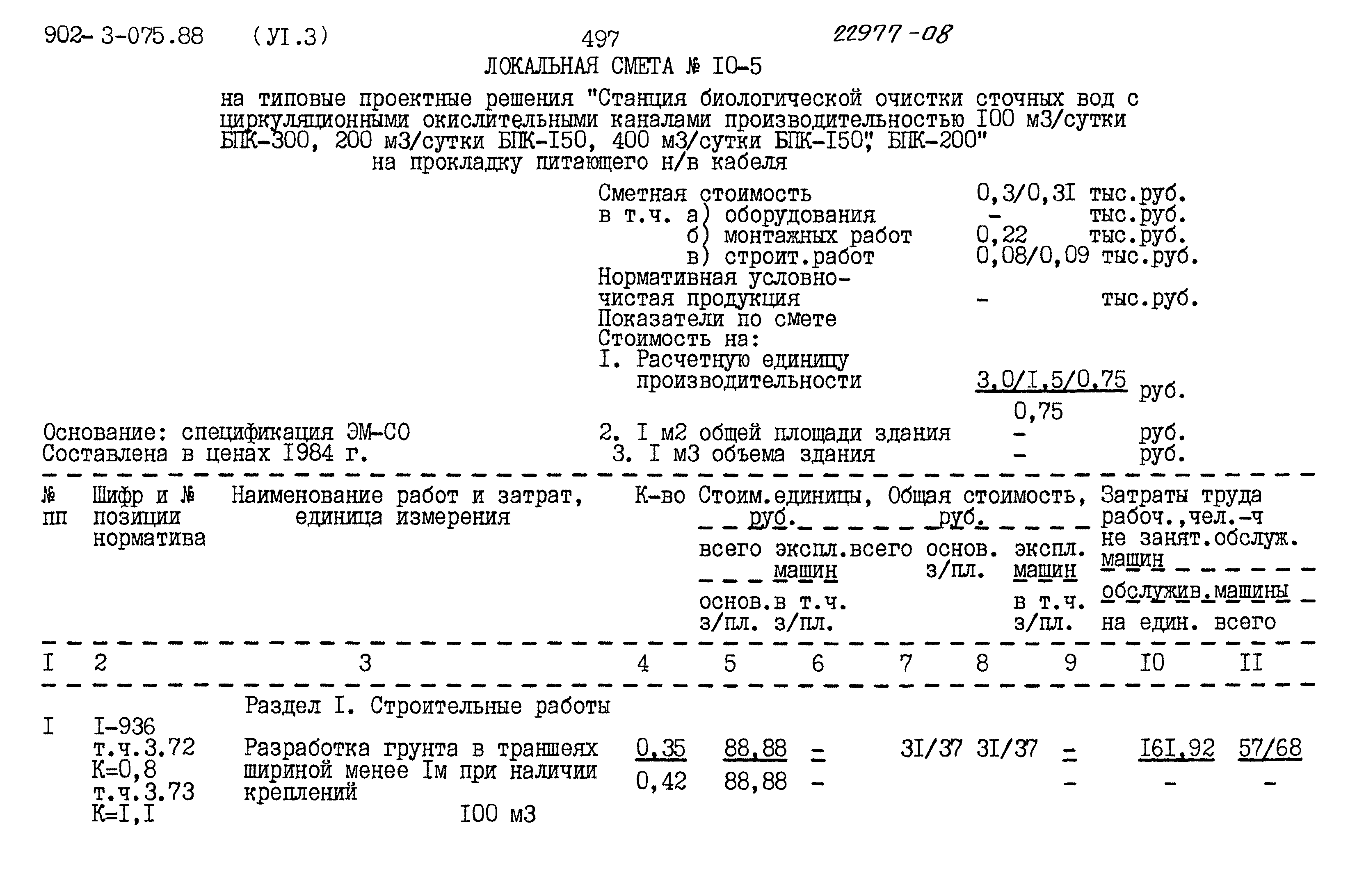 Типовые проектные решения 902-3-075.88