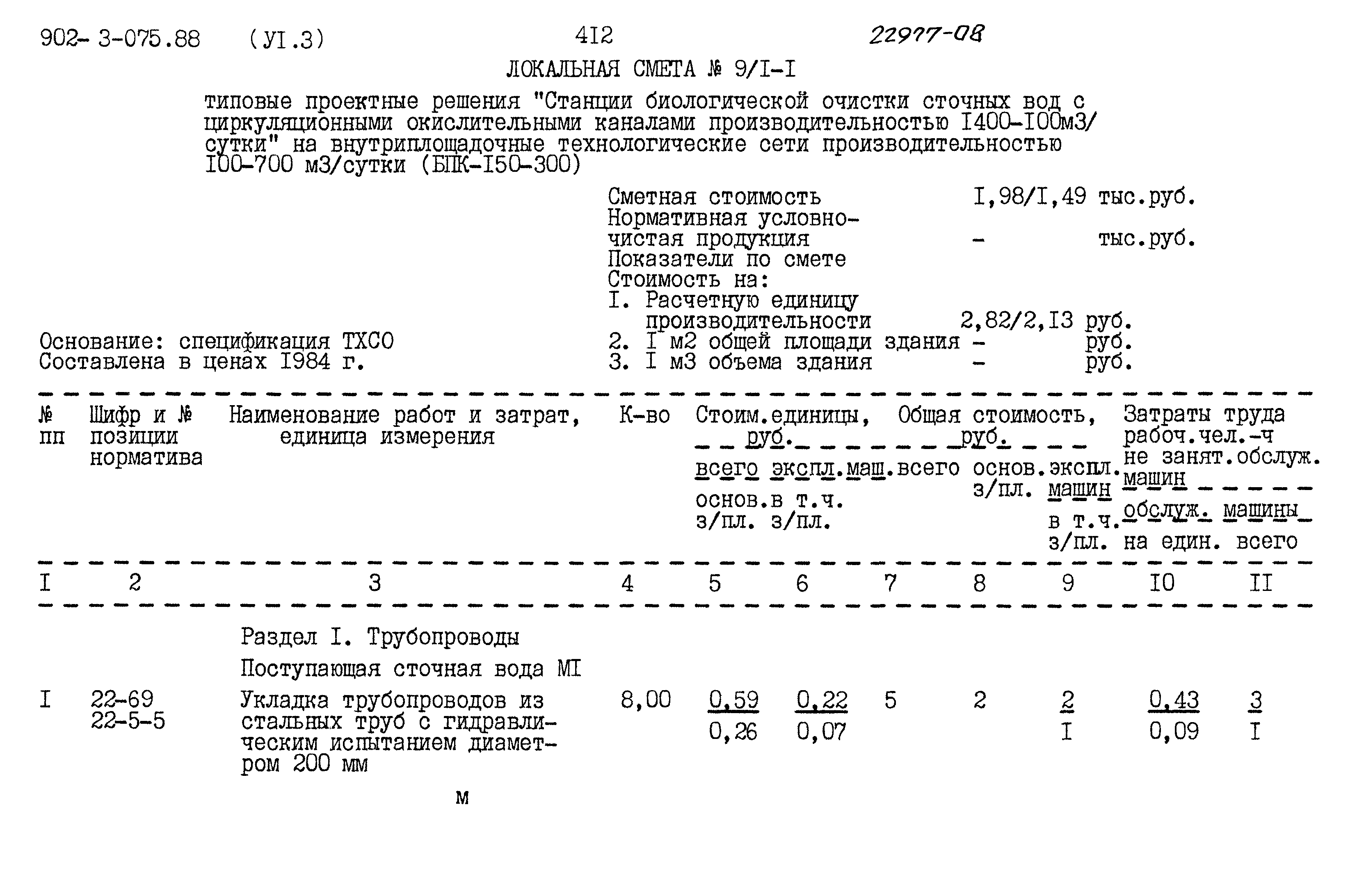 Типовые проектные решения 902-3-075.88