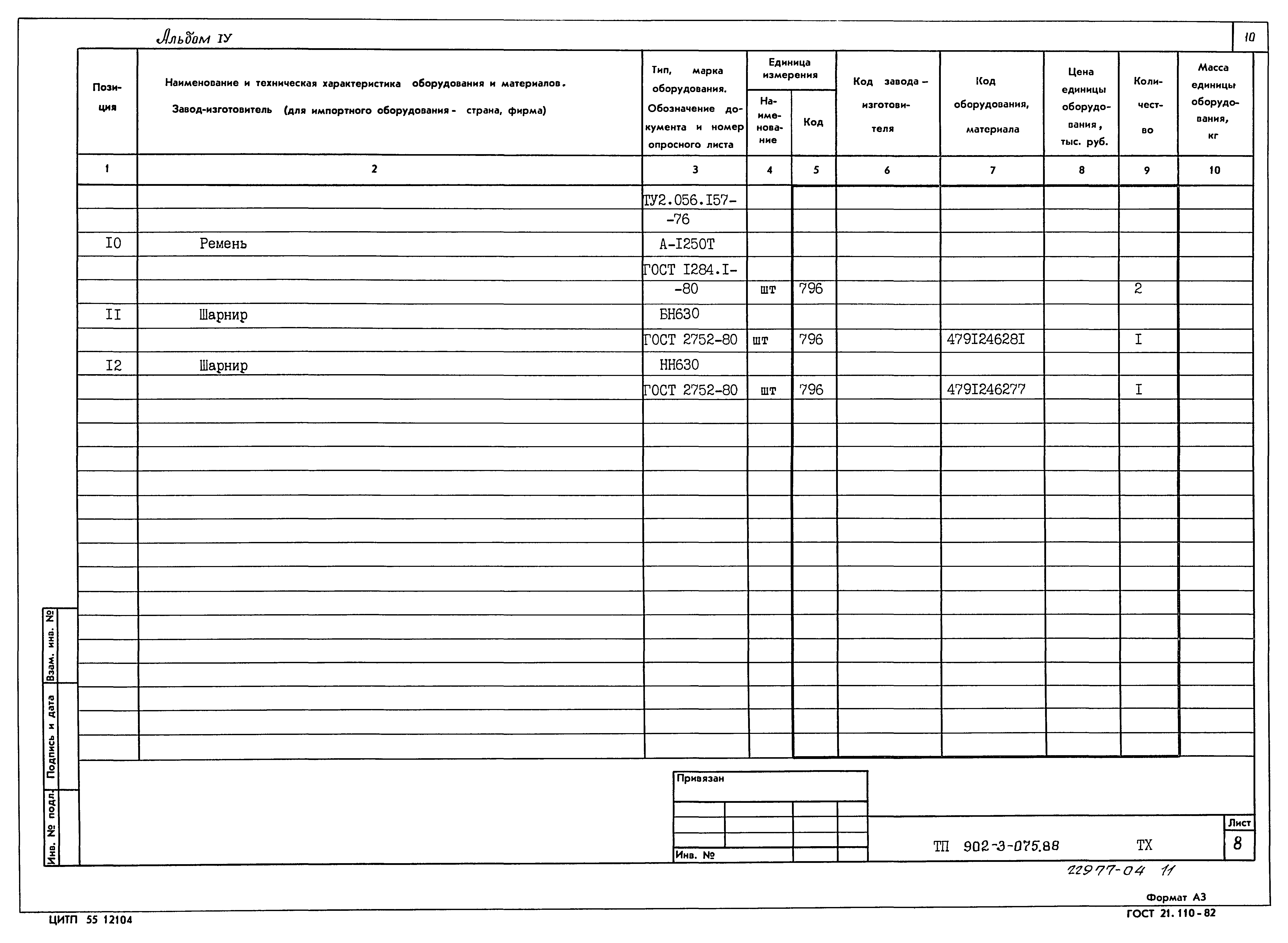 Типовые проектные решения 902-3-075.88