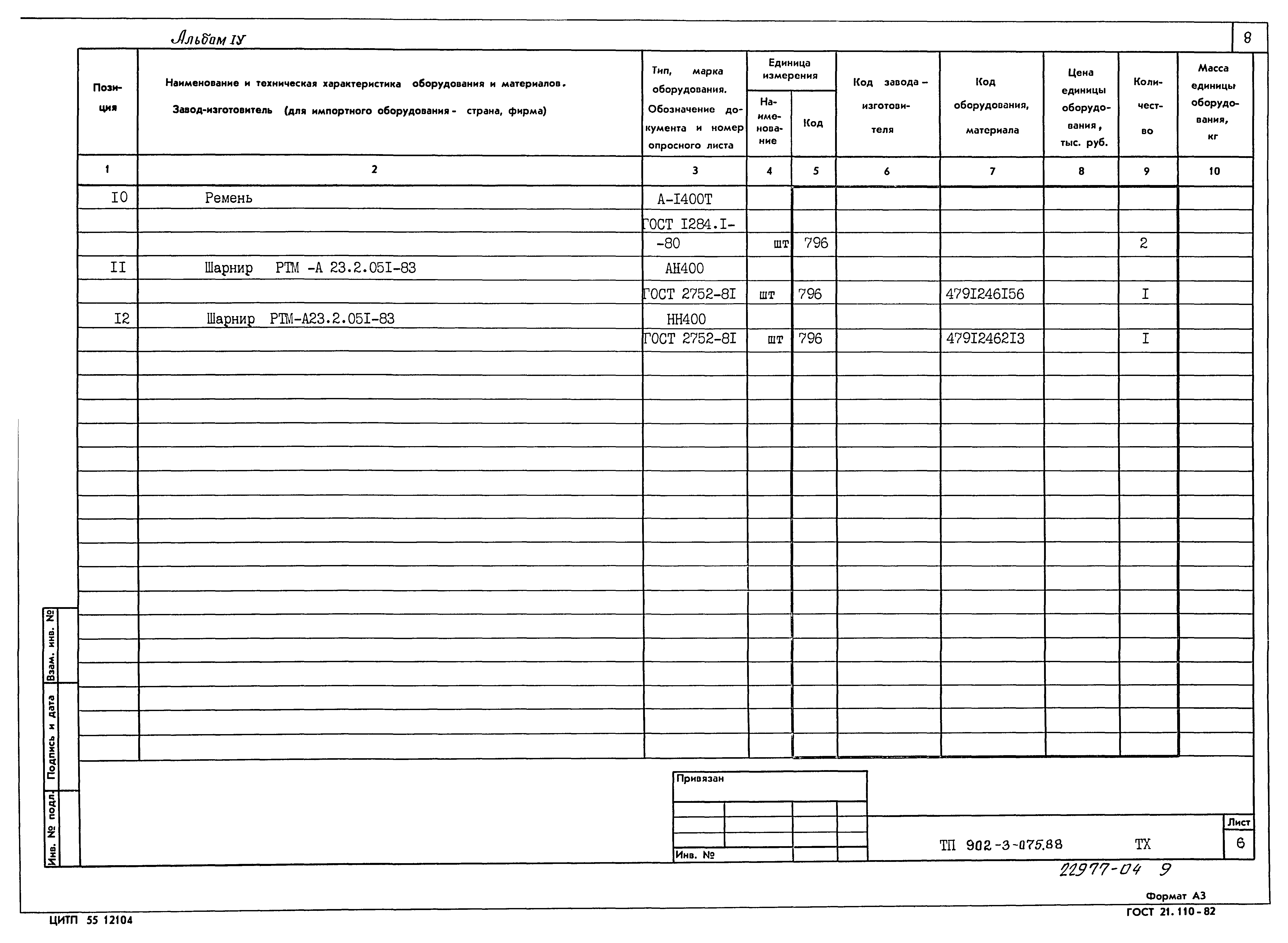 Типовые проектные решения 902-3-075.88
