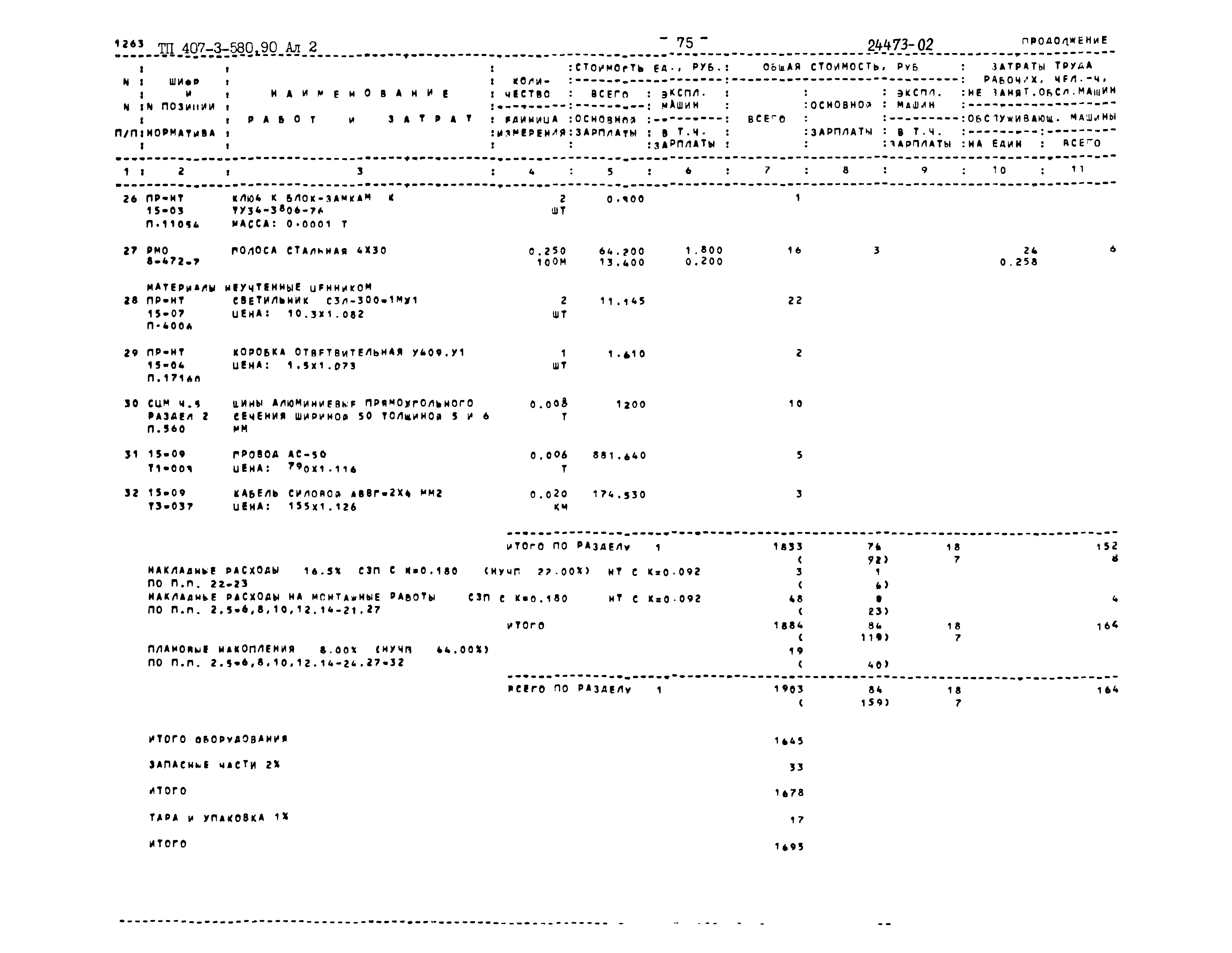 Типовой проект 407-3-580.90