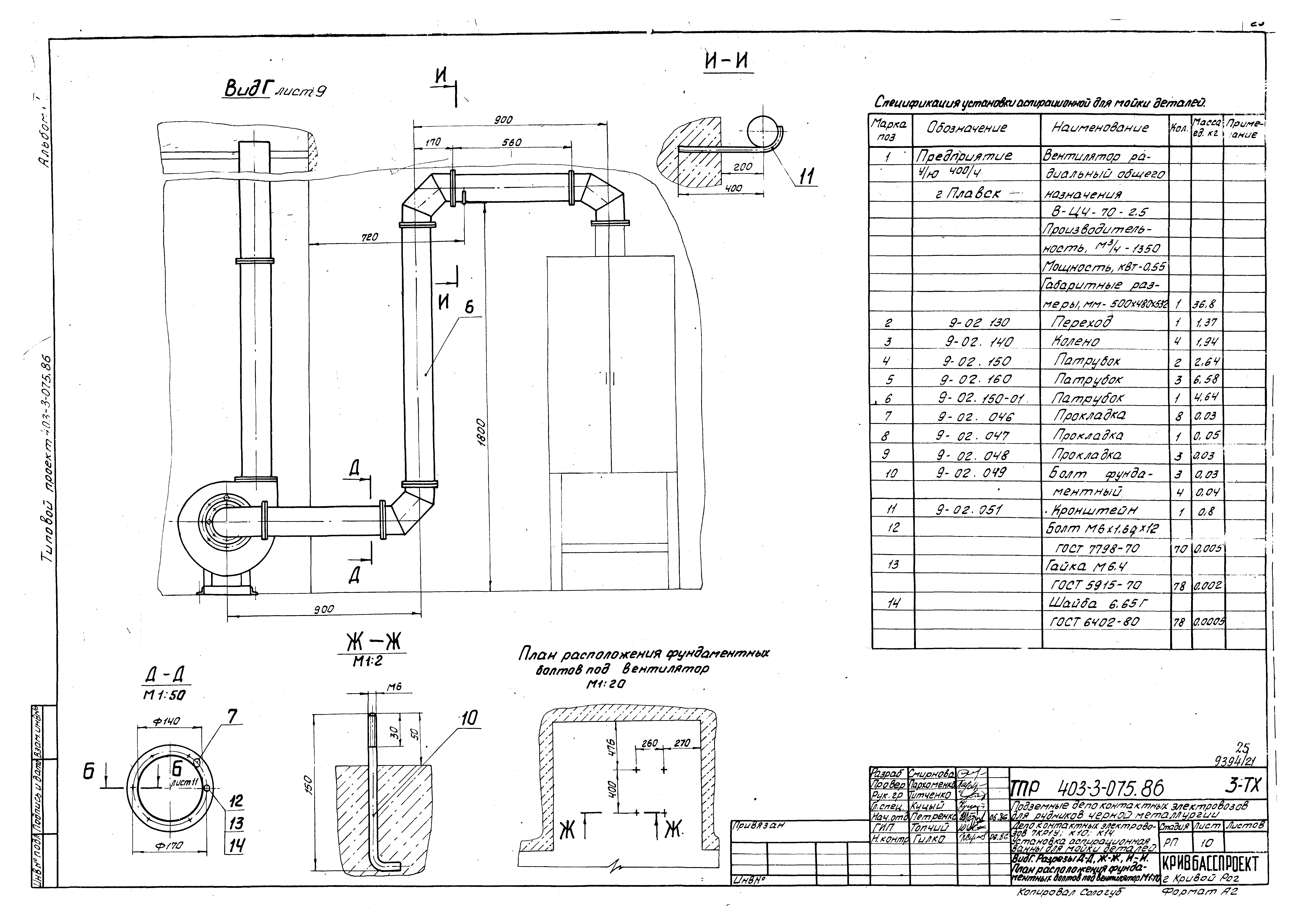 Типовые проектные решения 403-3-075.86