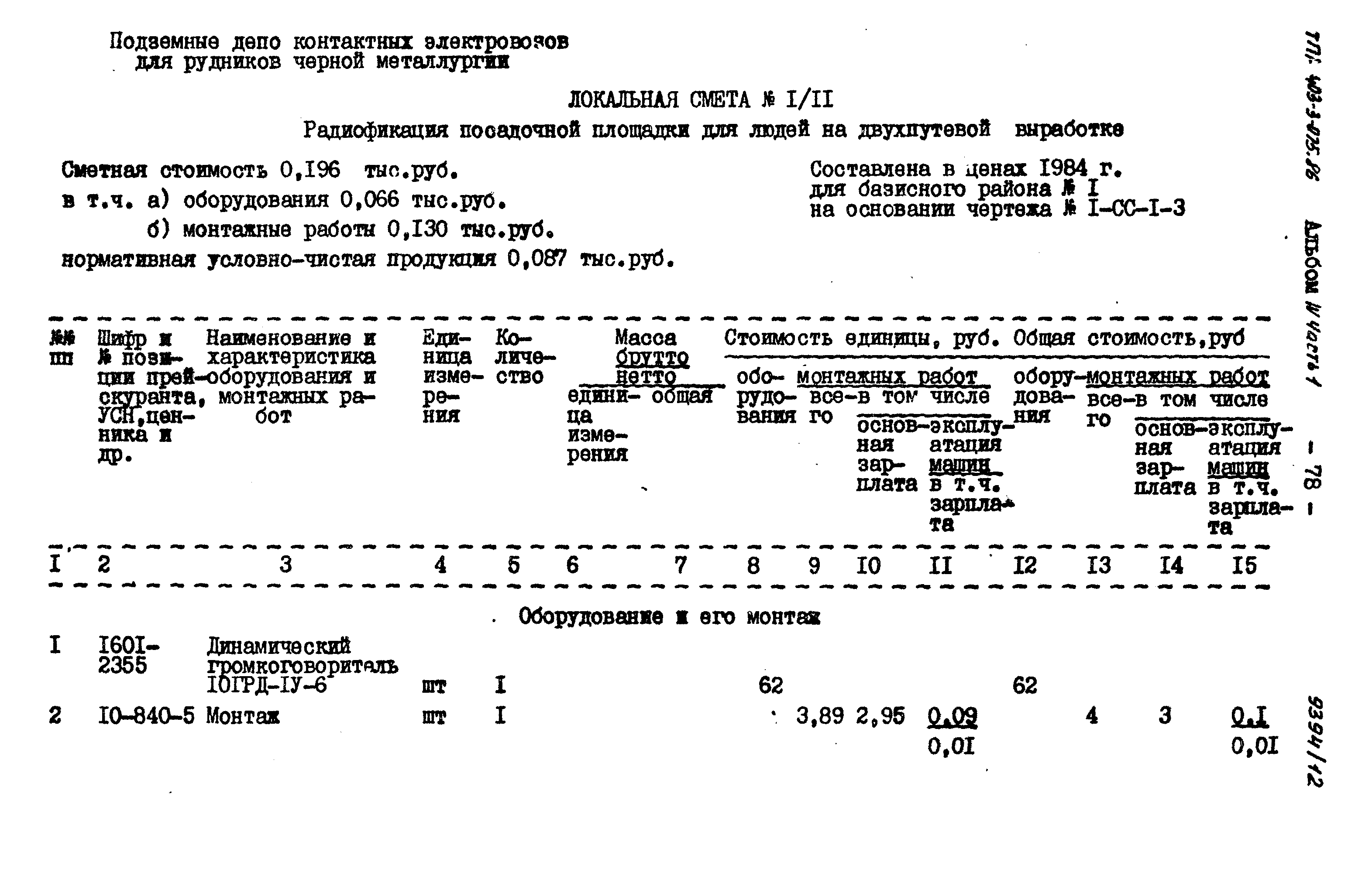 Типовые проектные решения 403-3-075.86