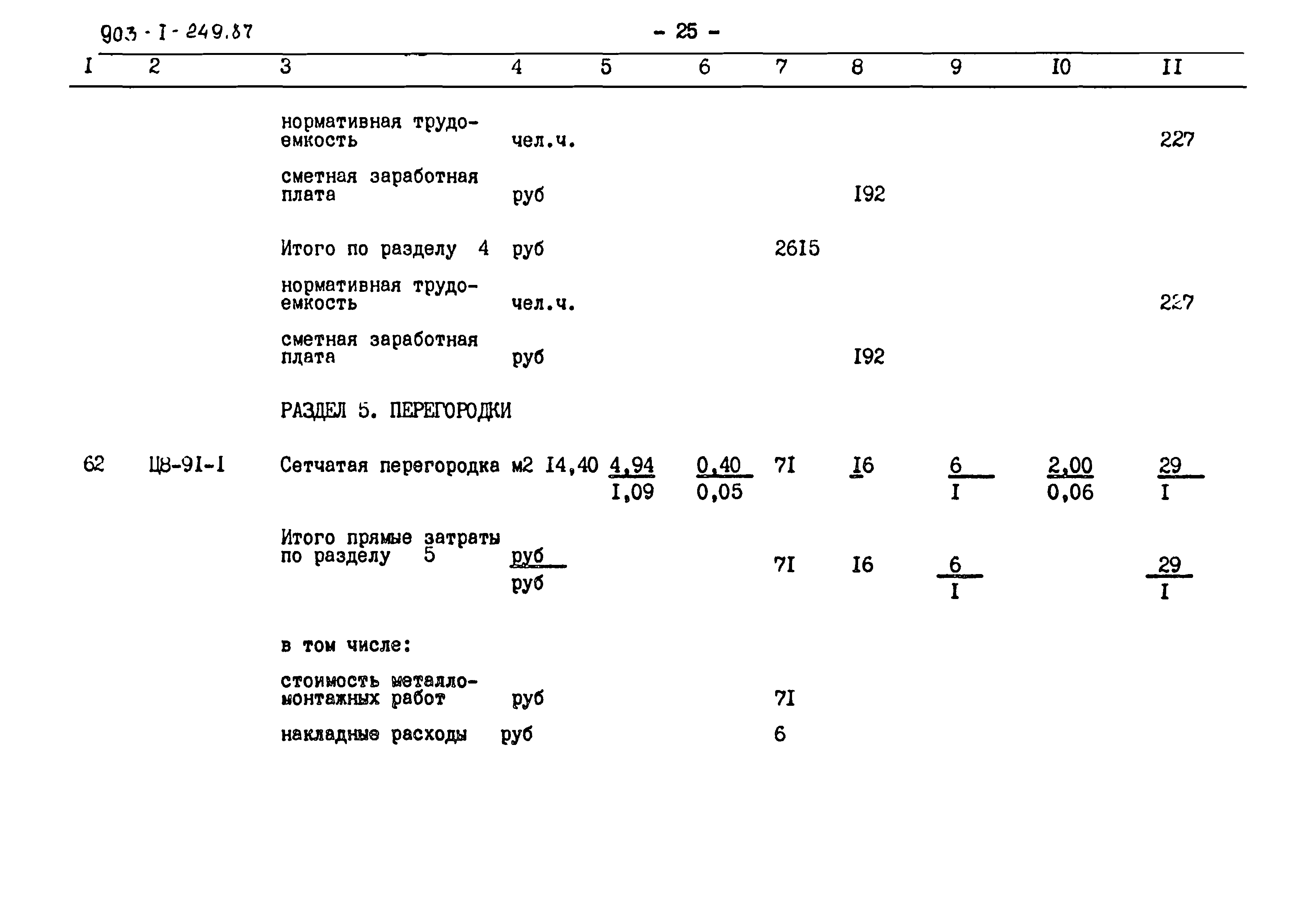 Типовой проект 903-1-249.87