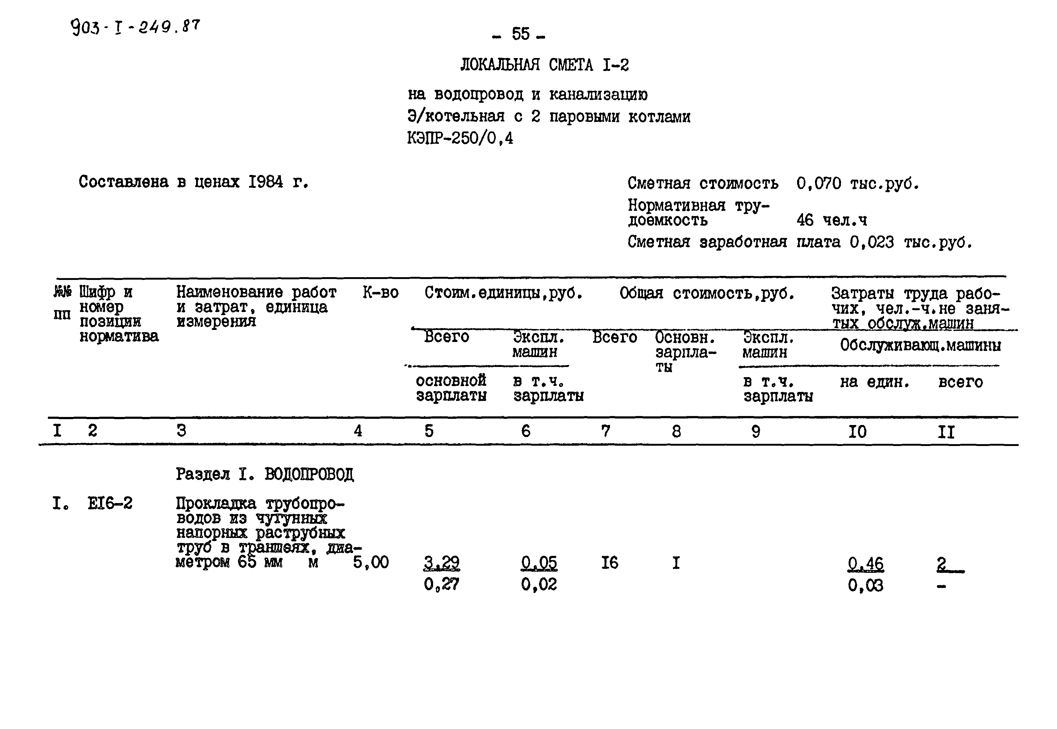 Типовой проект 903-1-249.87