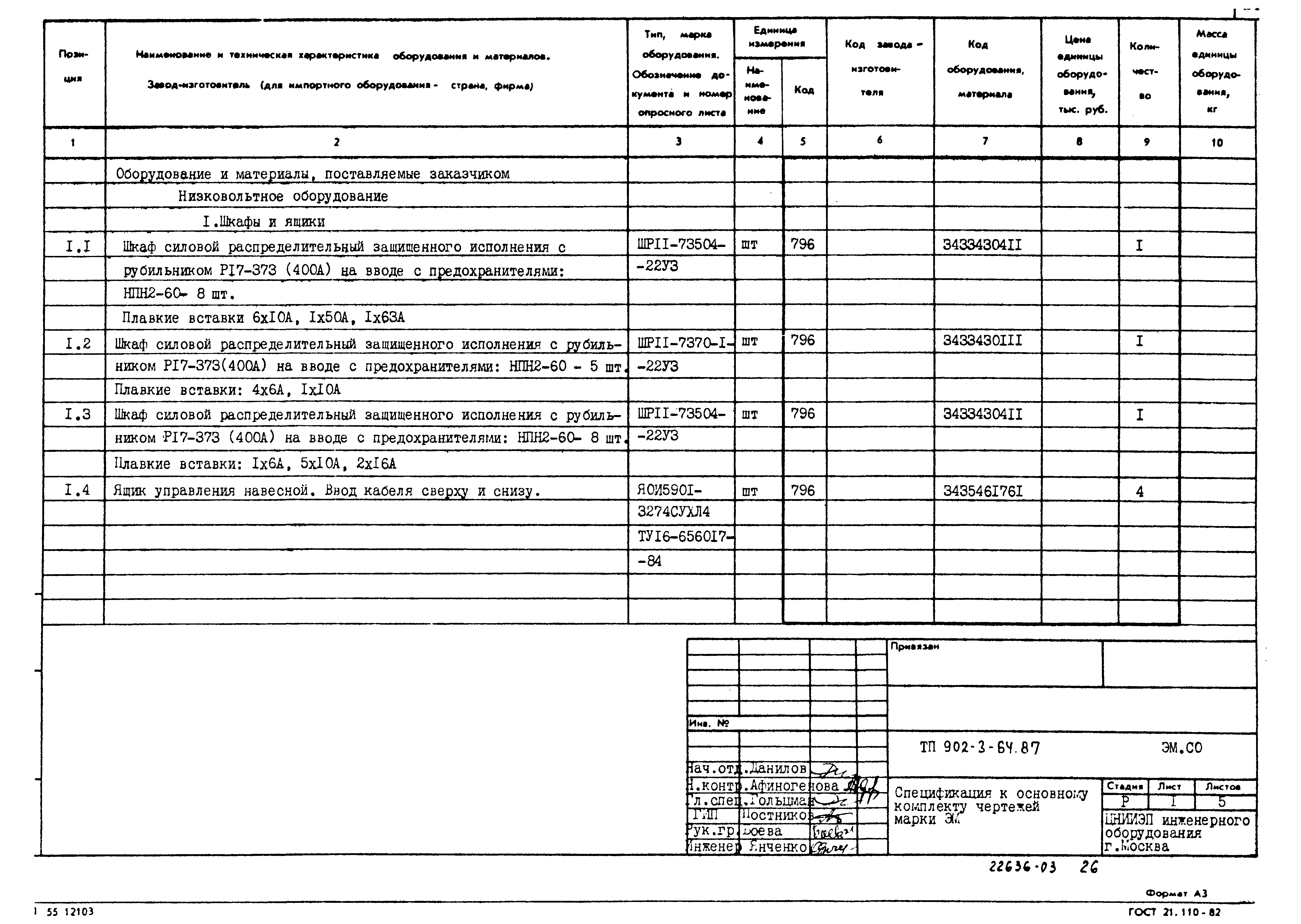 Типовой проект 902-3-64.87