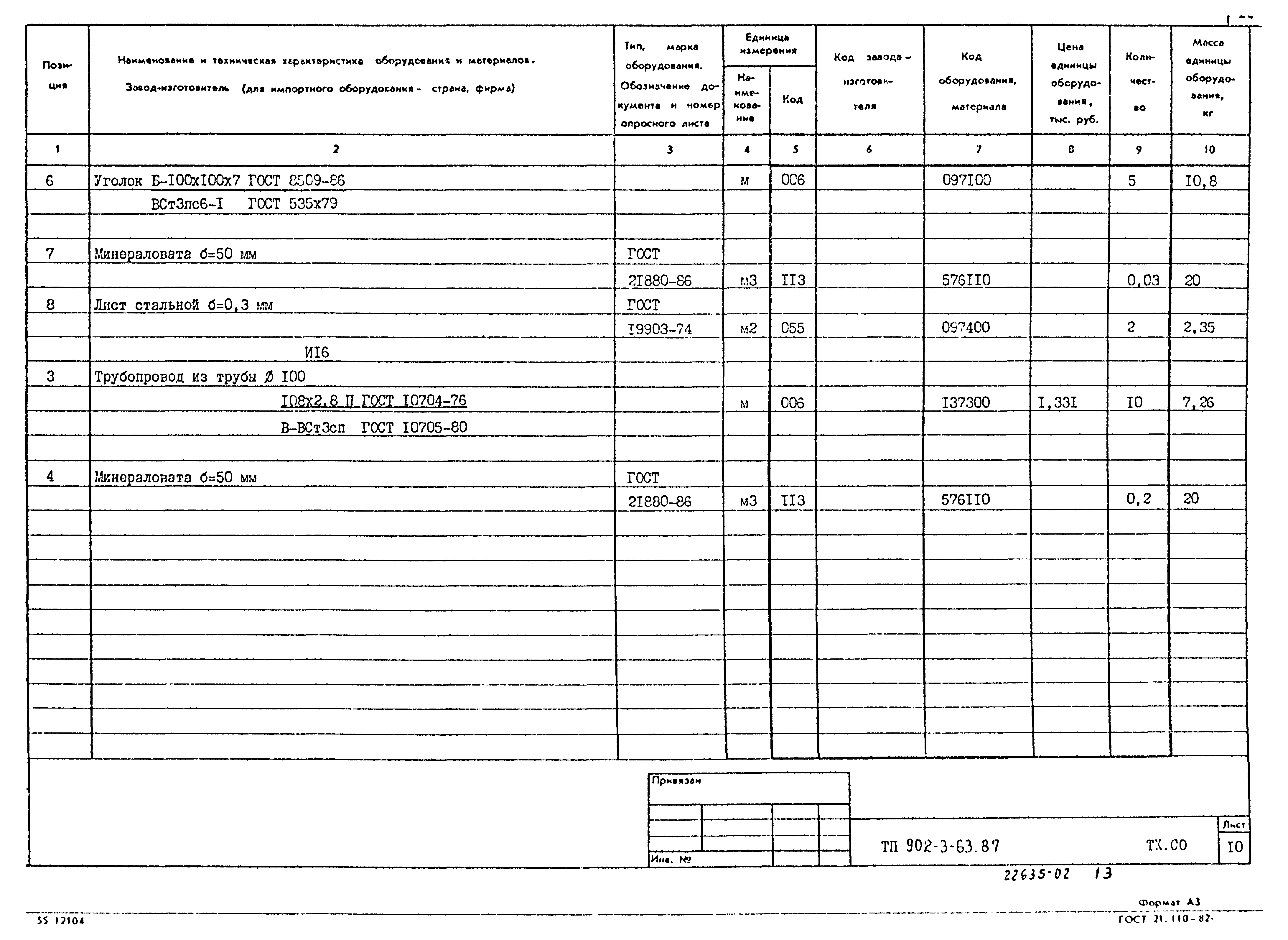 Типовой проект 902-3-63.87