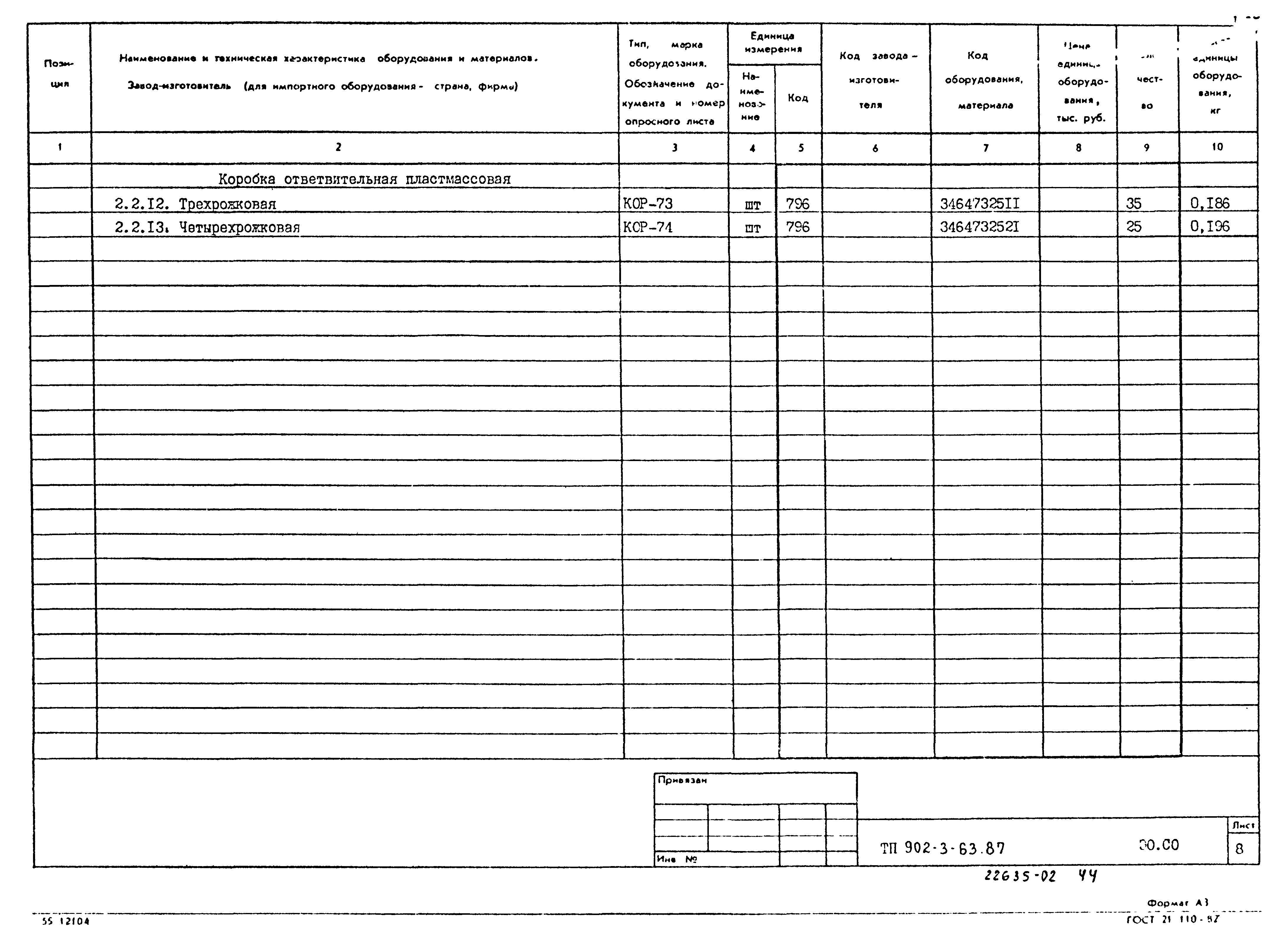 Типовой проект 902-3-63.87