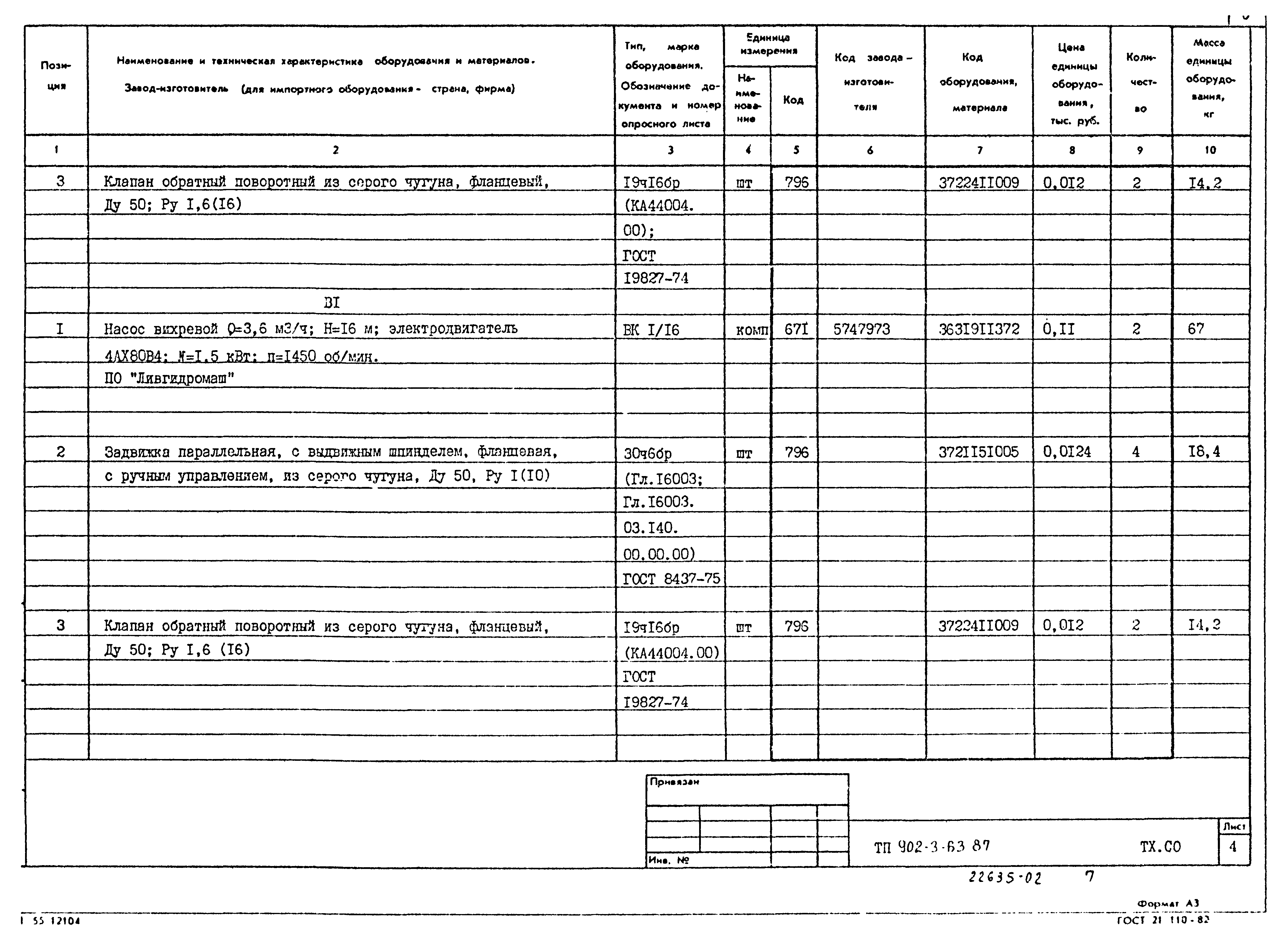 Типовой проект 902-3-63.87