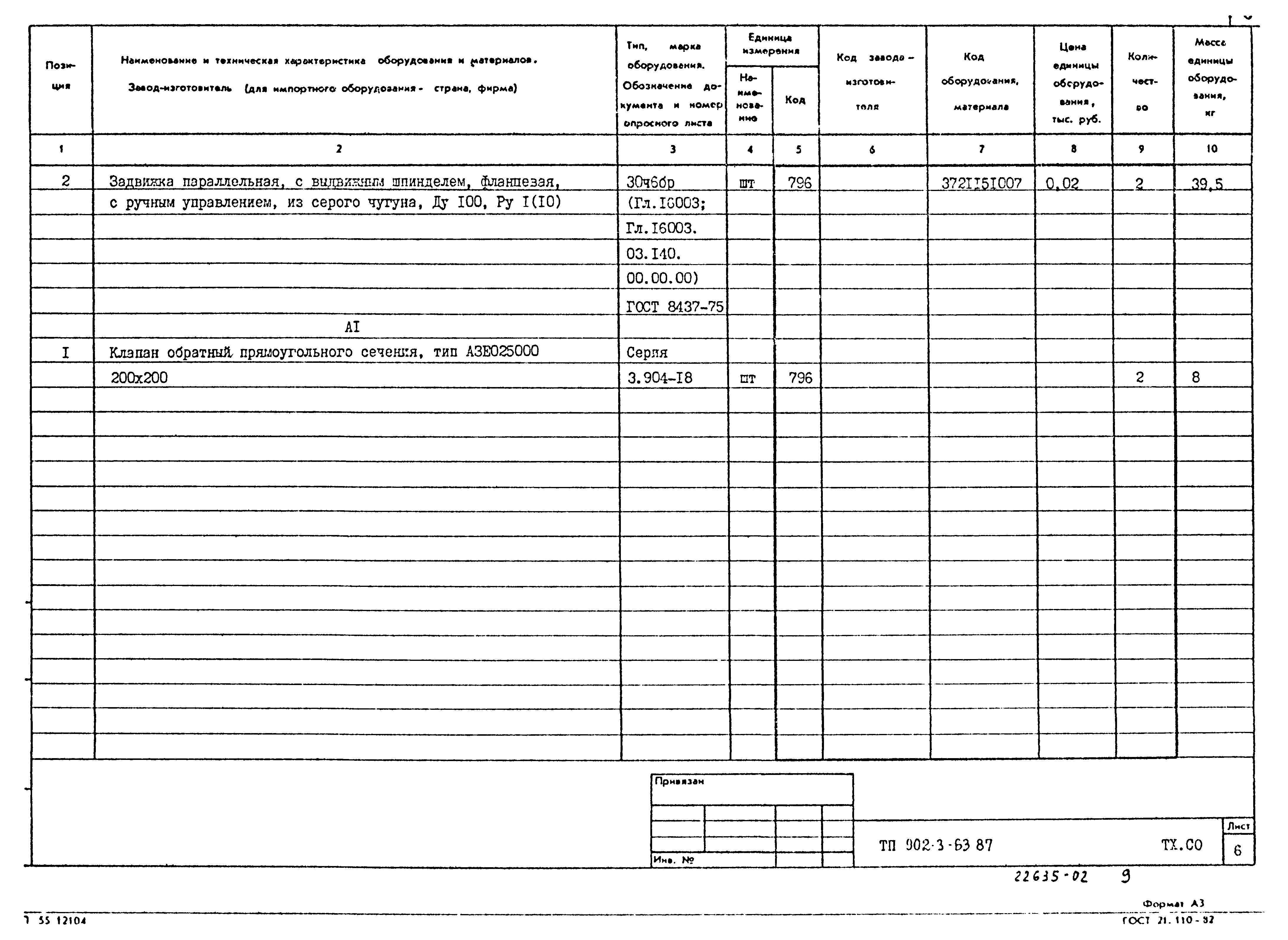 Типовой проект 902-3-63.87