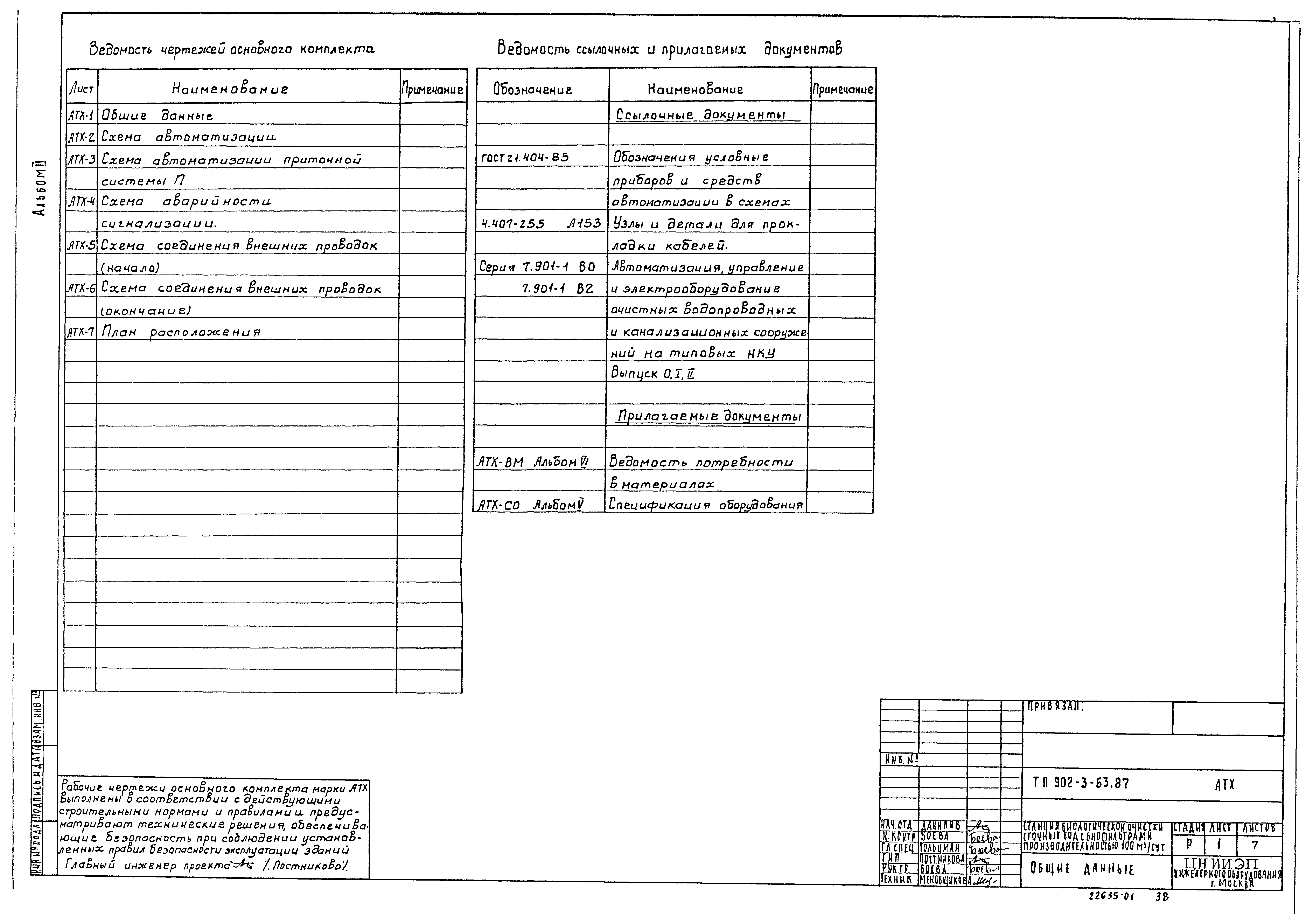 Типовой проект 902-3-63.87