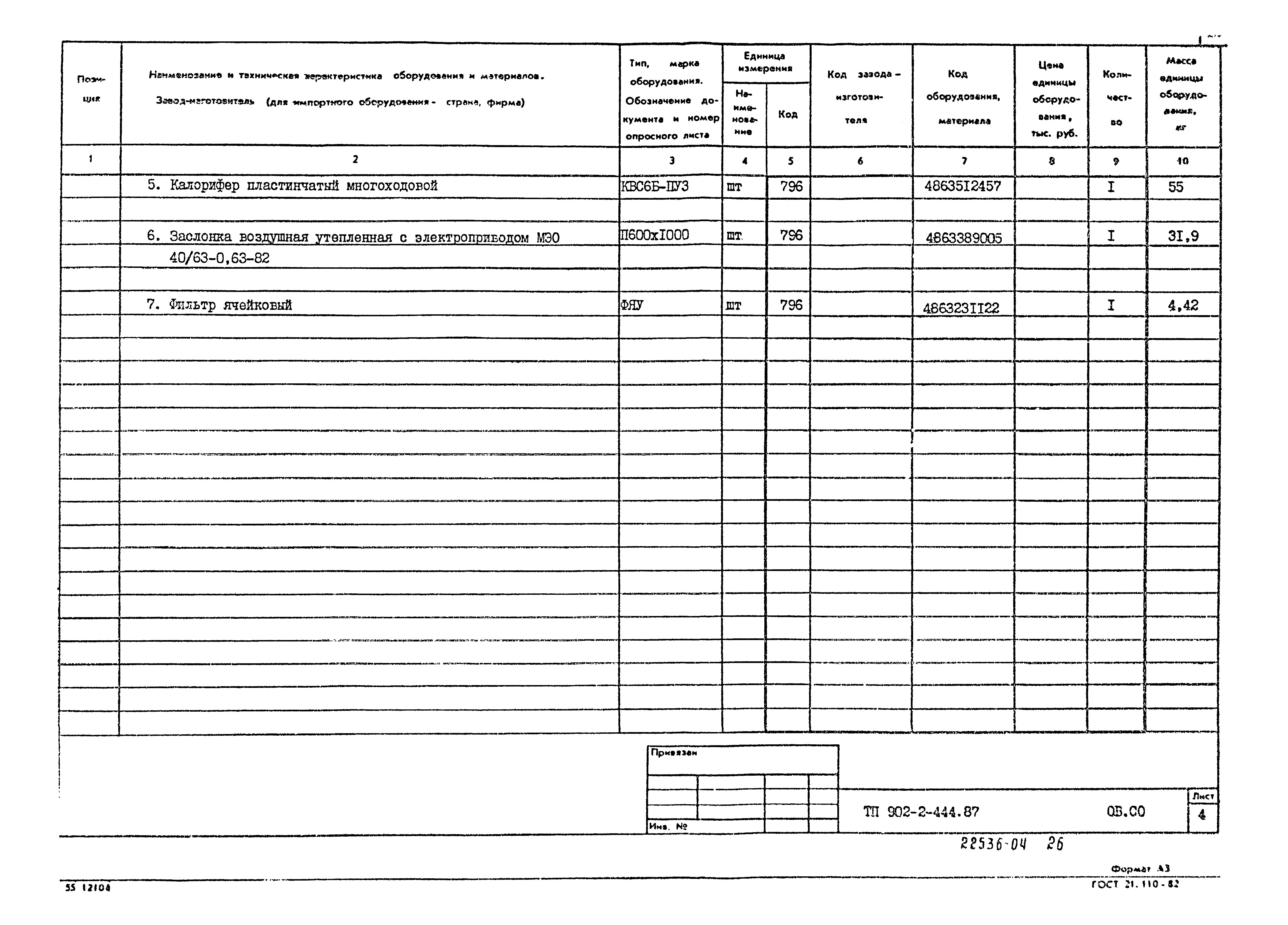 Типовой проект 902-2-444.87