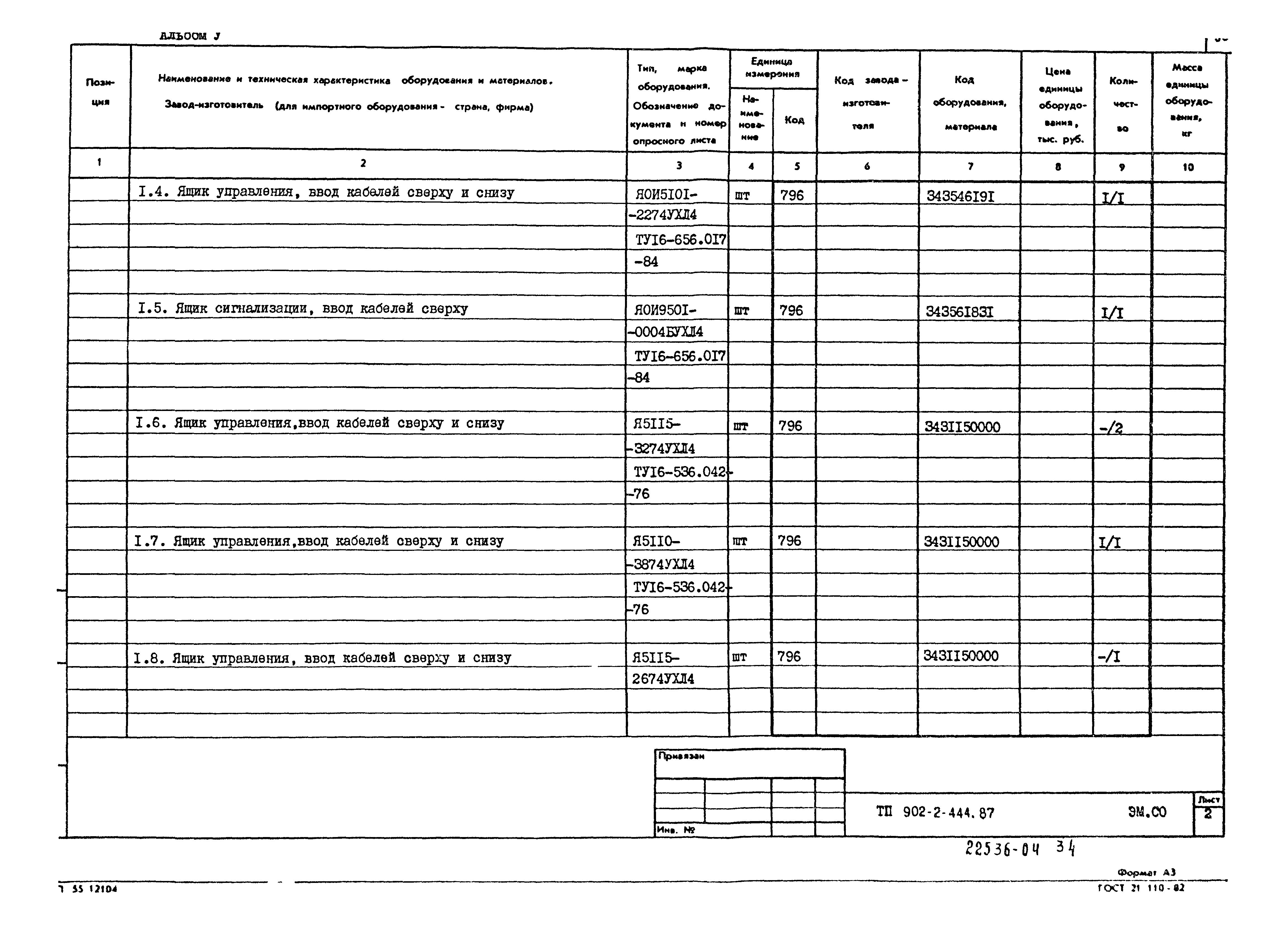 Типовой проект 902-2-444.87