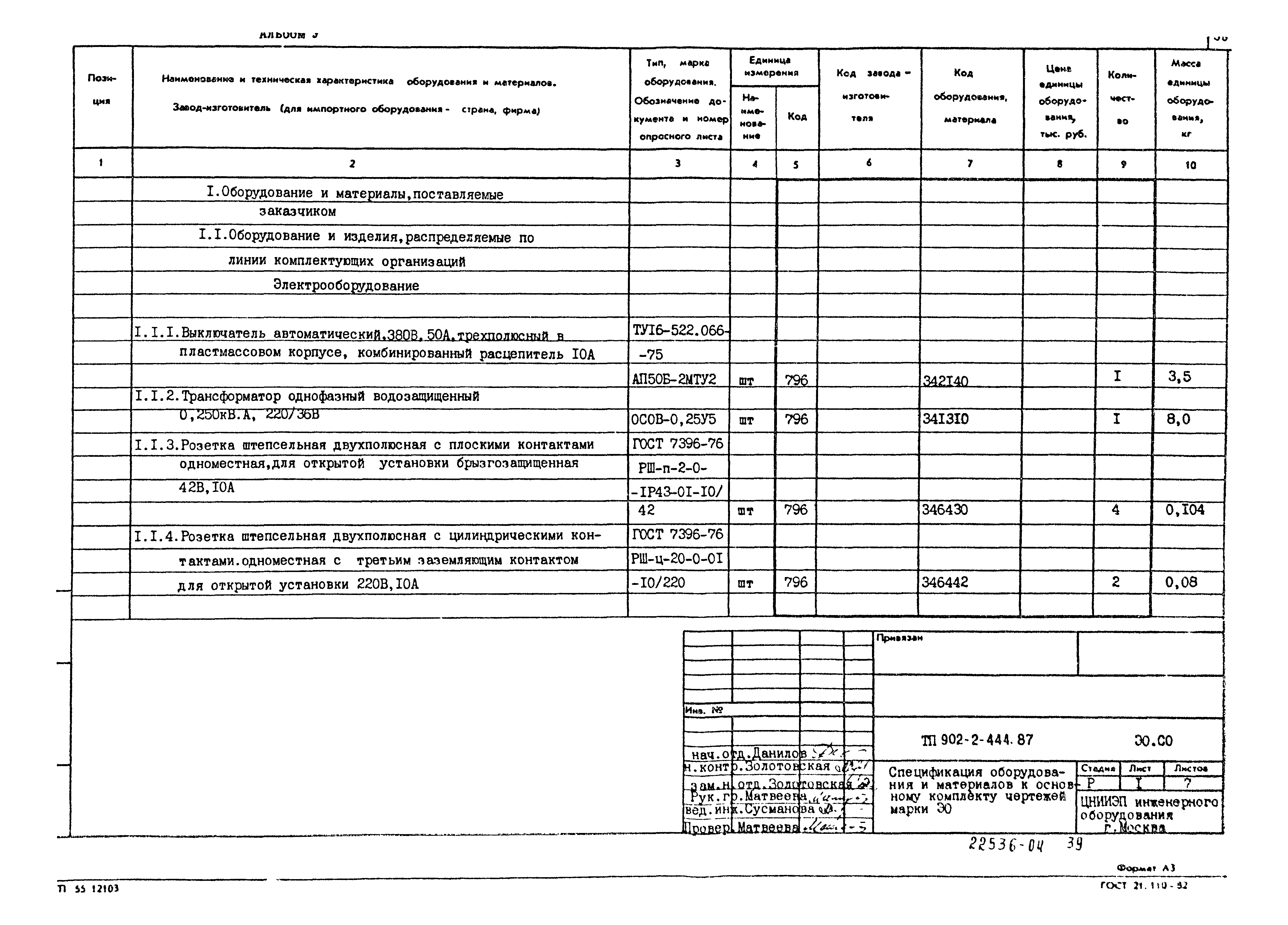 Типовой проект 902-2-444.87