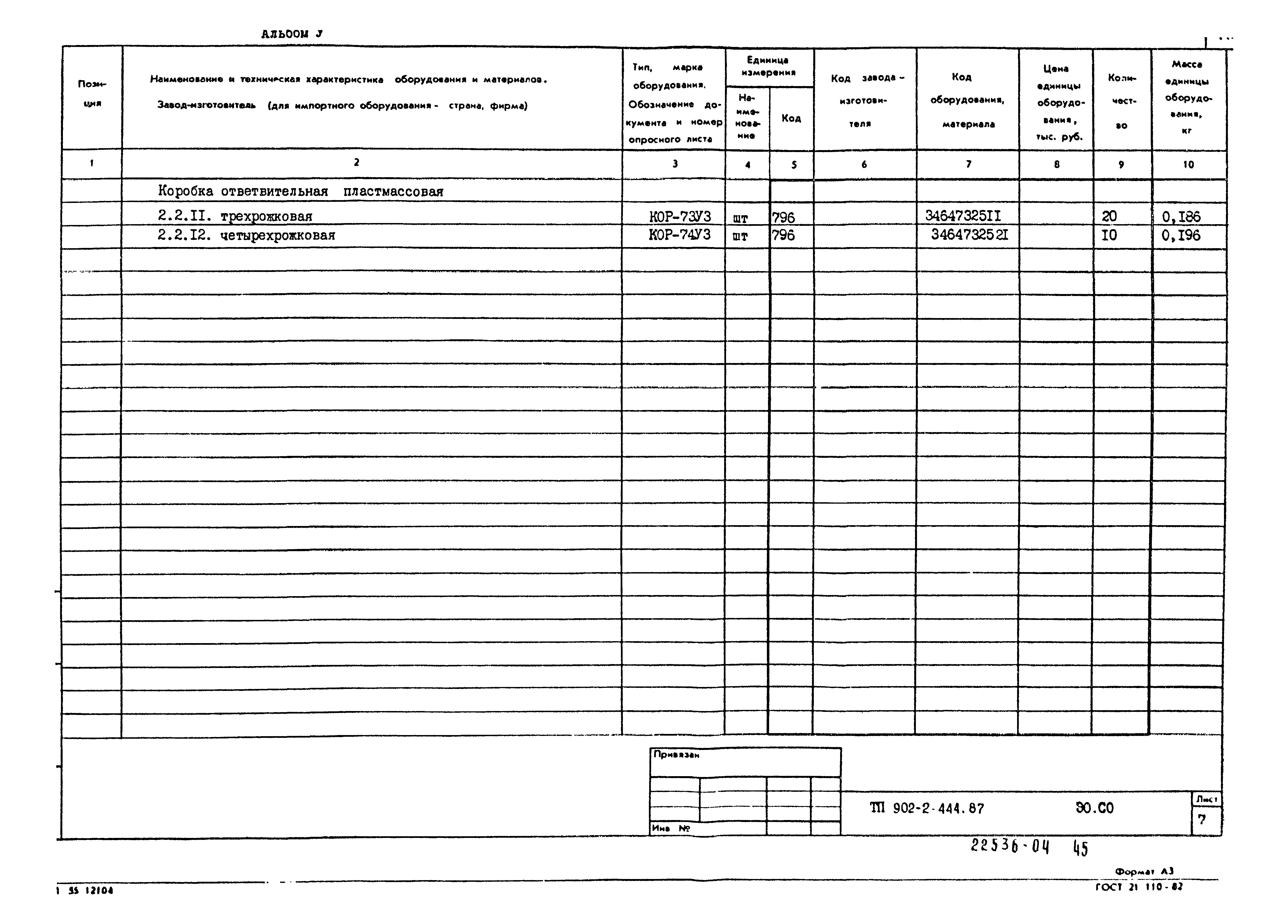 Типовой проект 902-2-444.87