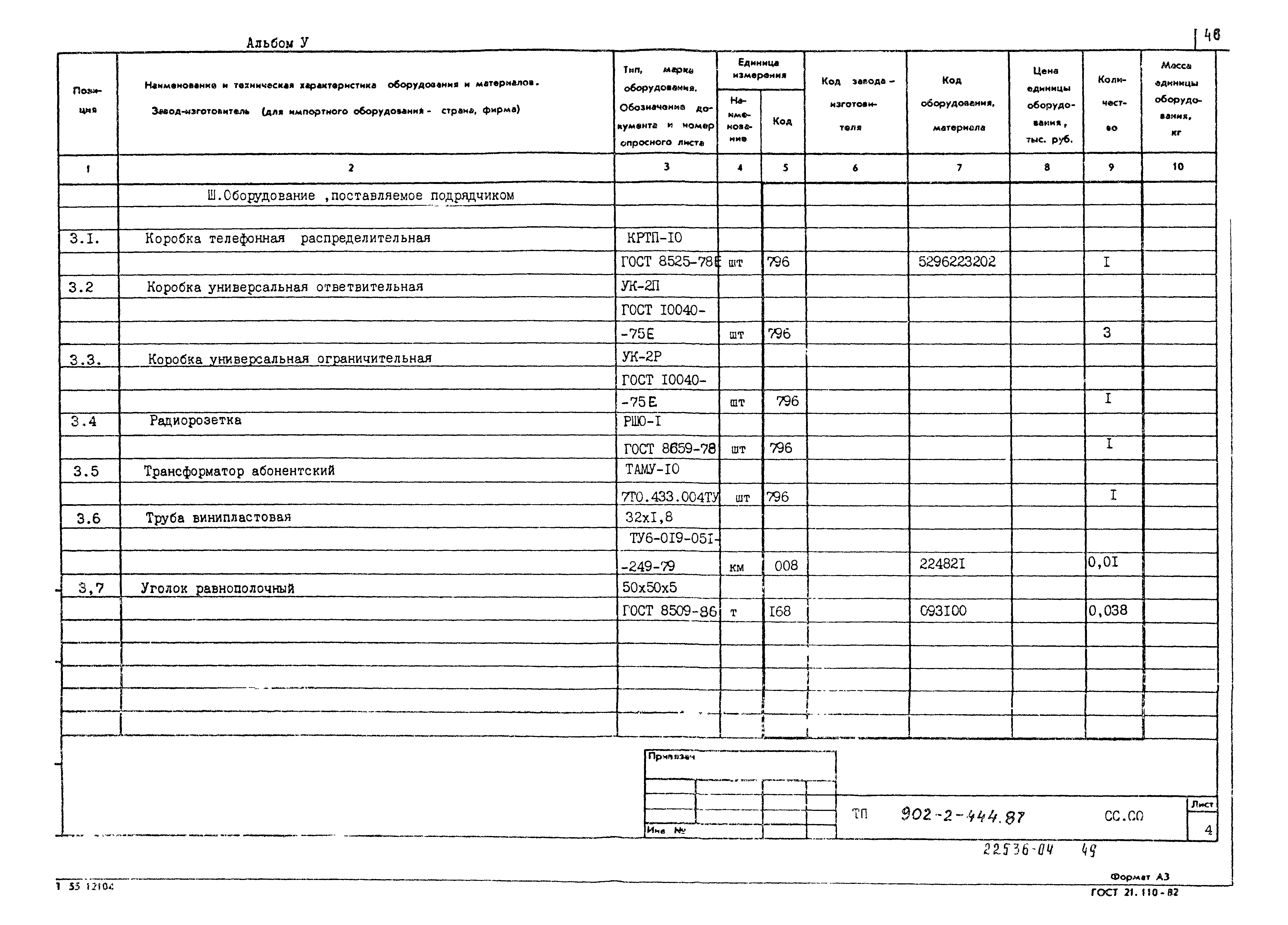 Типовой проект 902-2-444.87