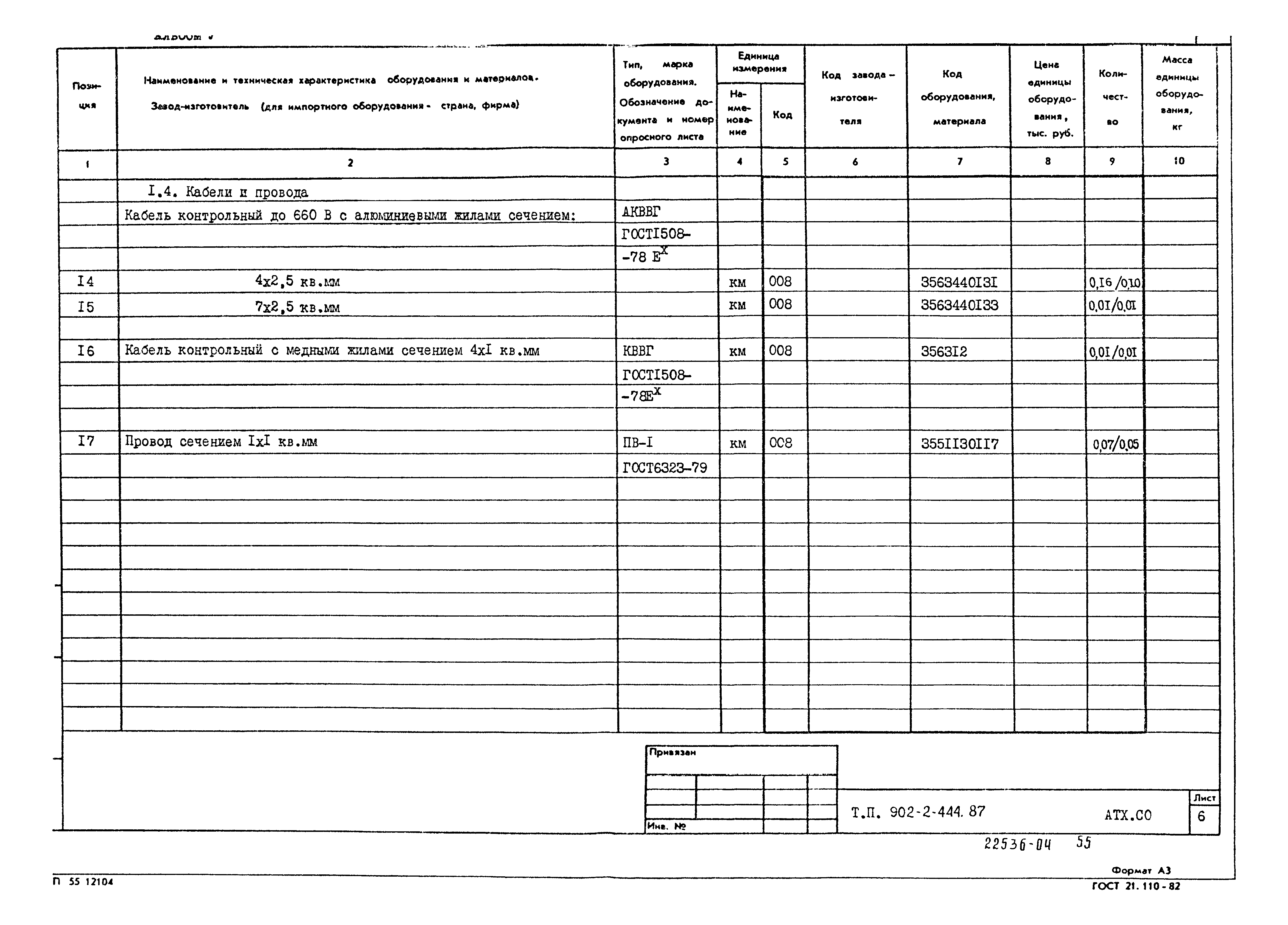 Типовой проект 902-2-444.87