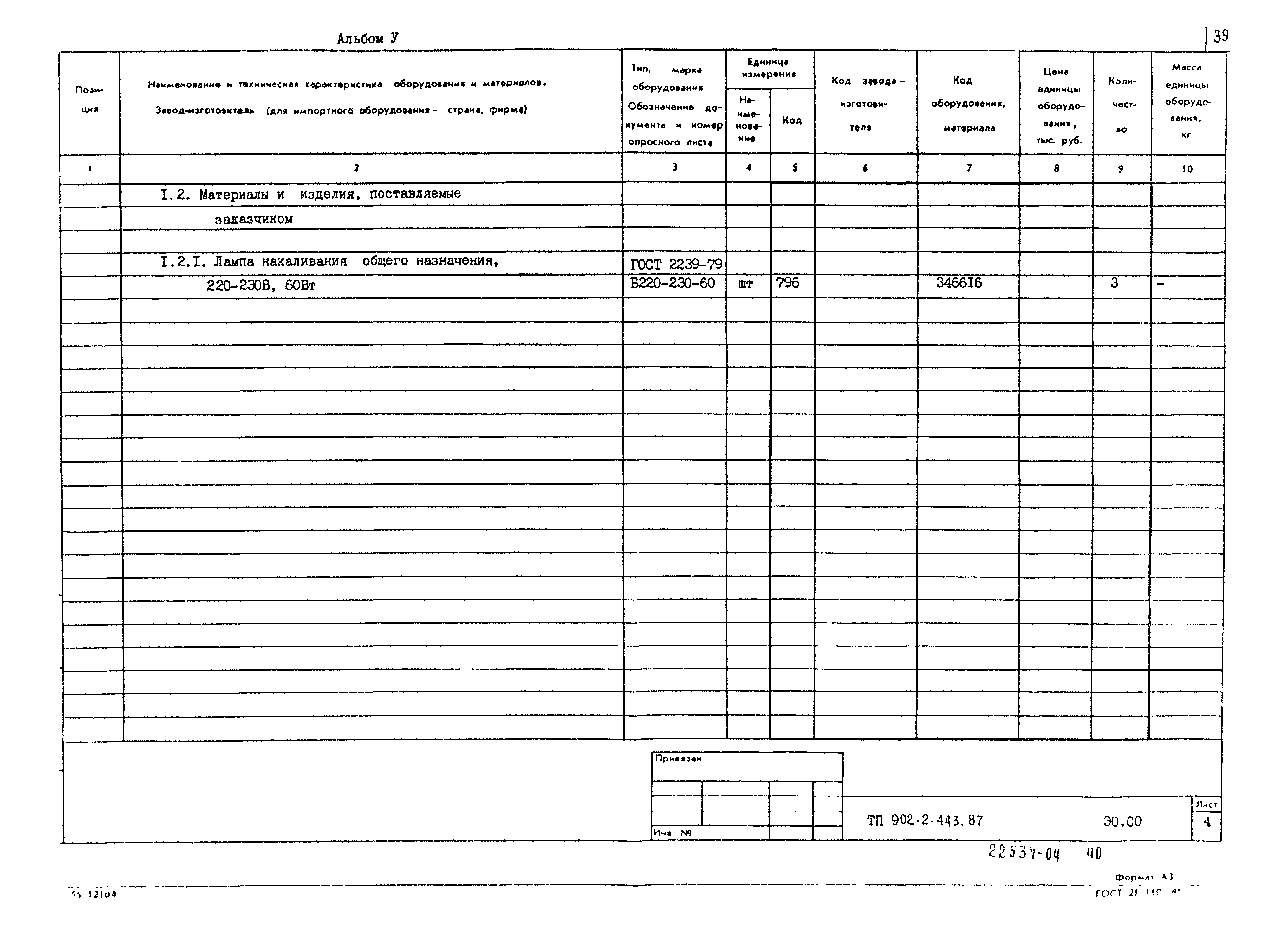 Типовой проект 902-2-443.87