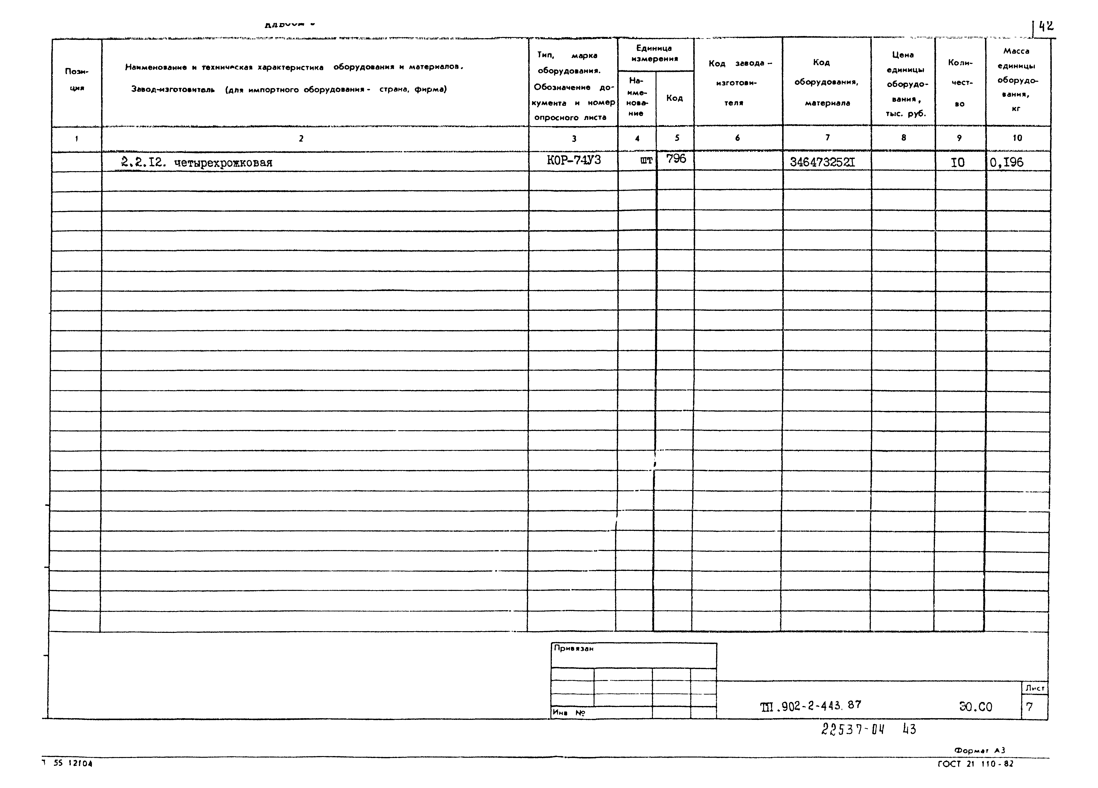 Типовой проект 902-2-443.87