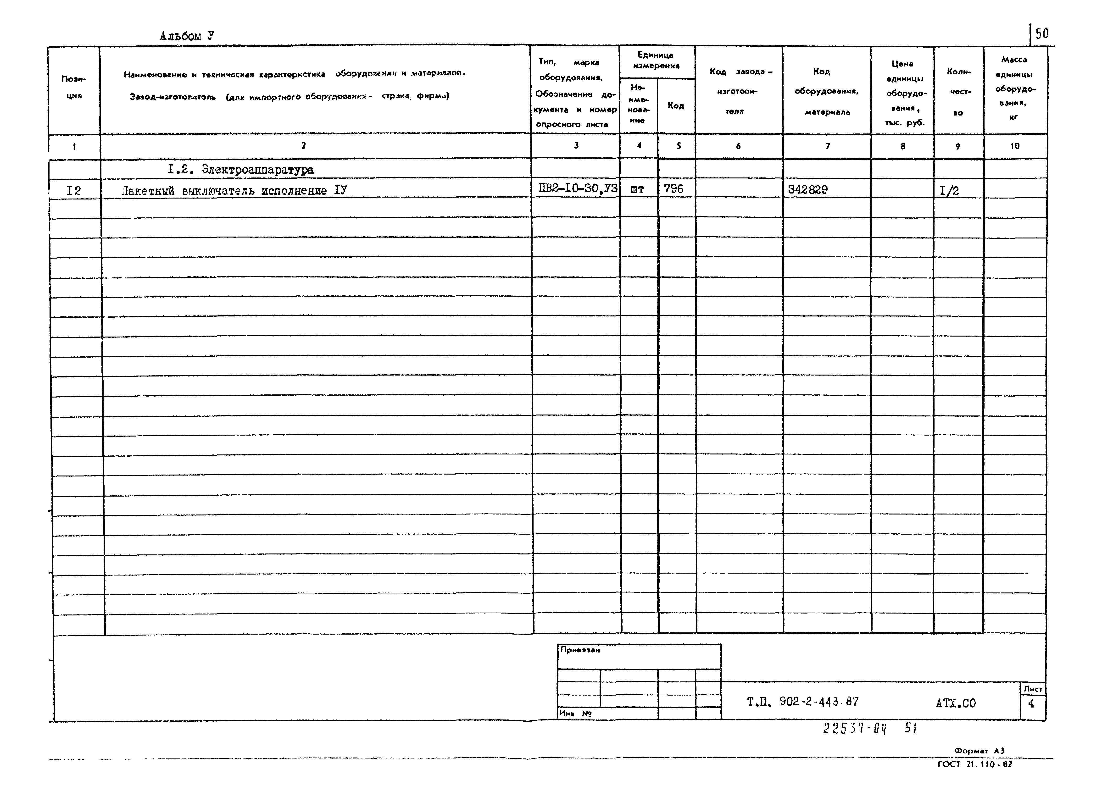 Типовой проект 902-2-443.87