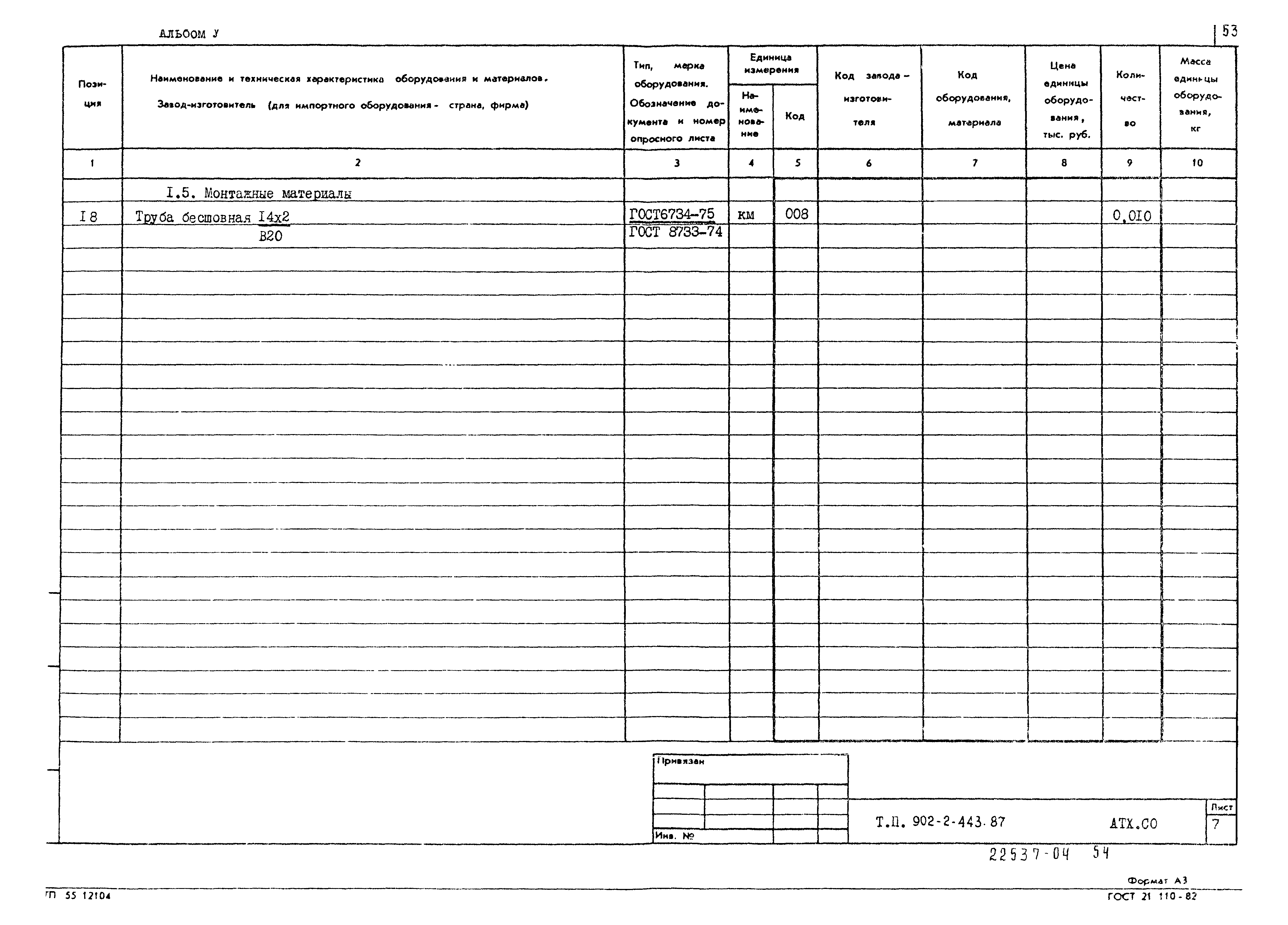 Типовой проект 902-2-443.87