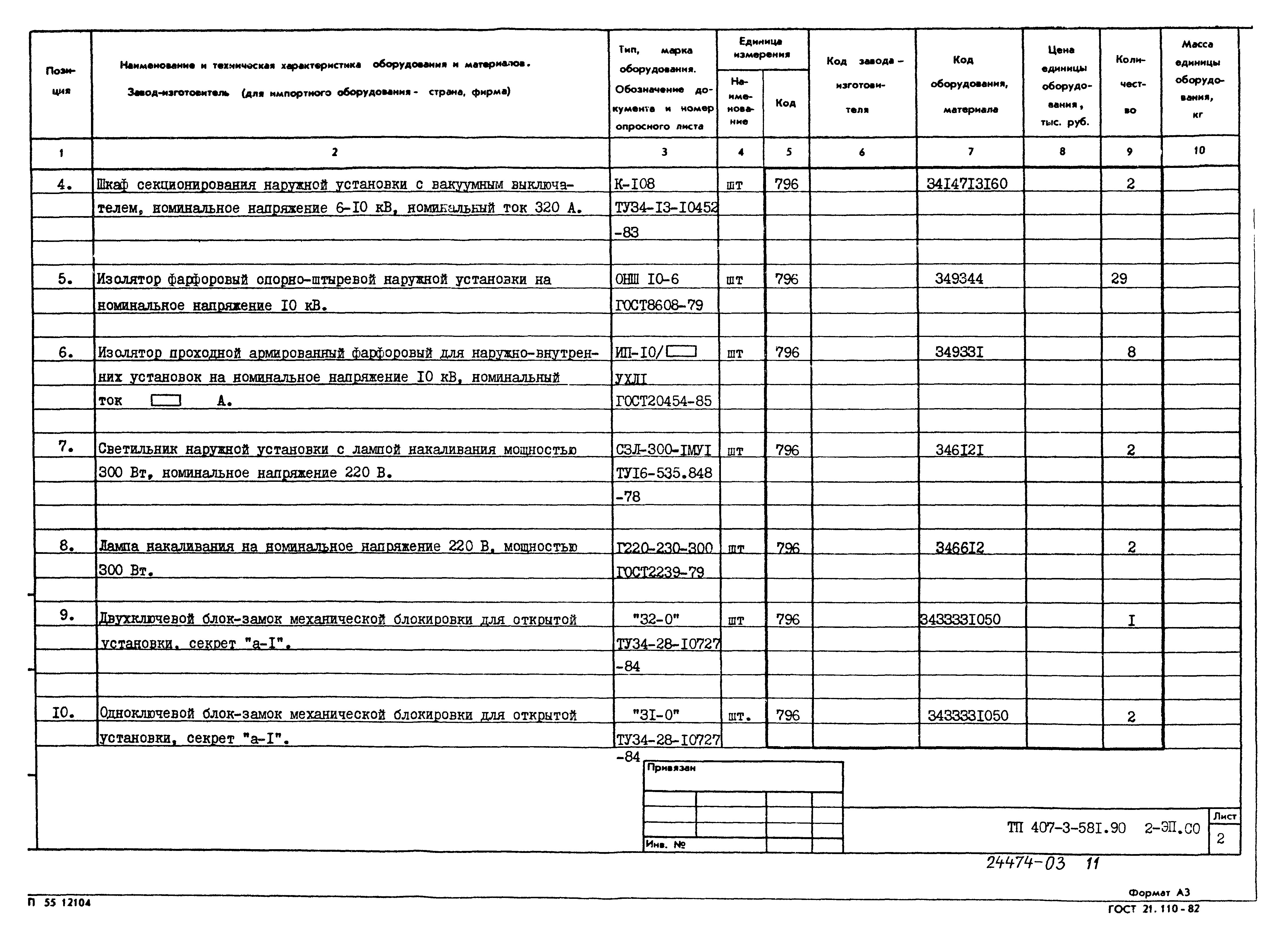 Типовой проект 407-3-581.90