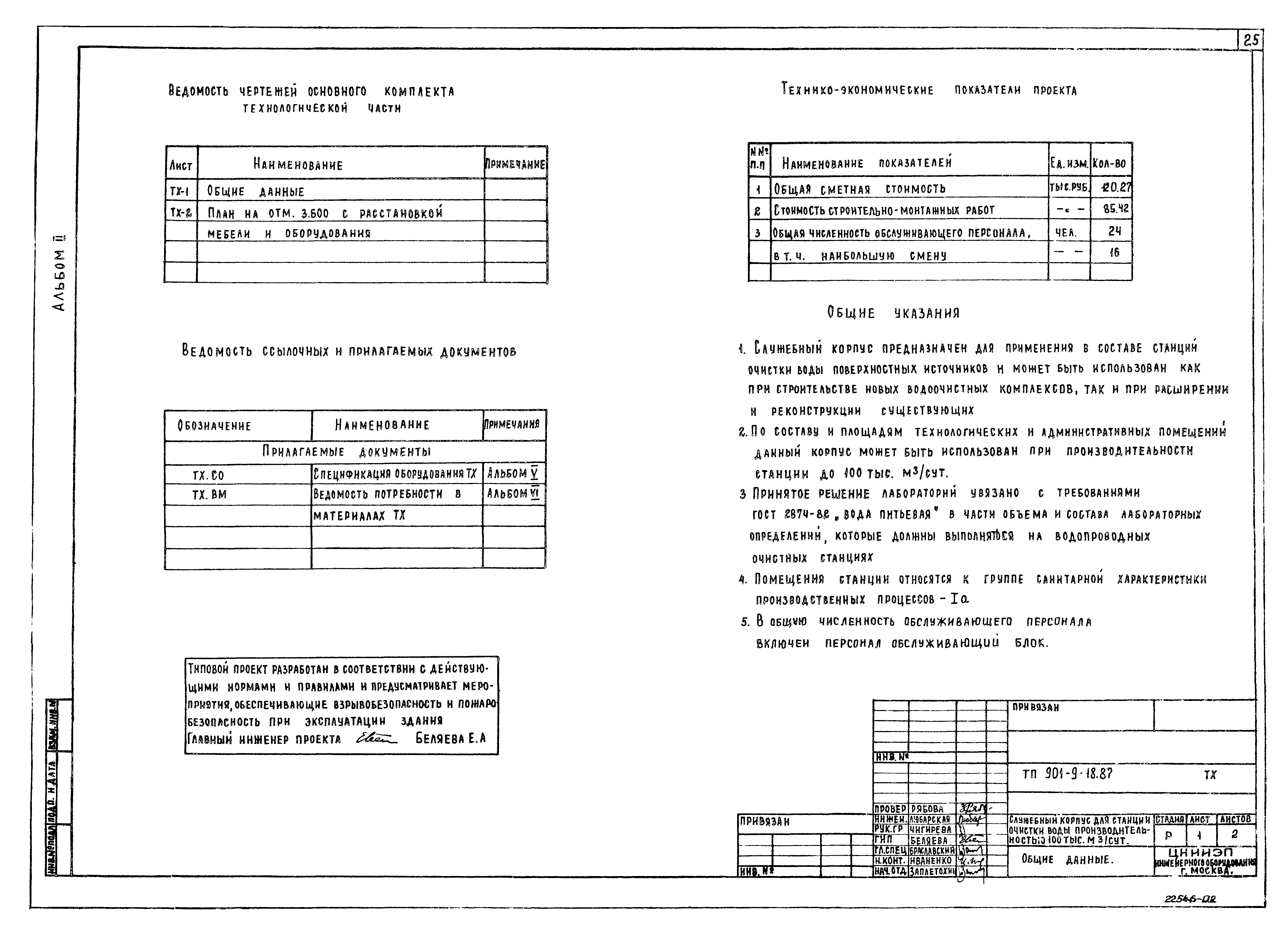 Типовой проект 901-9-18.87