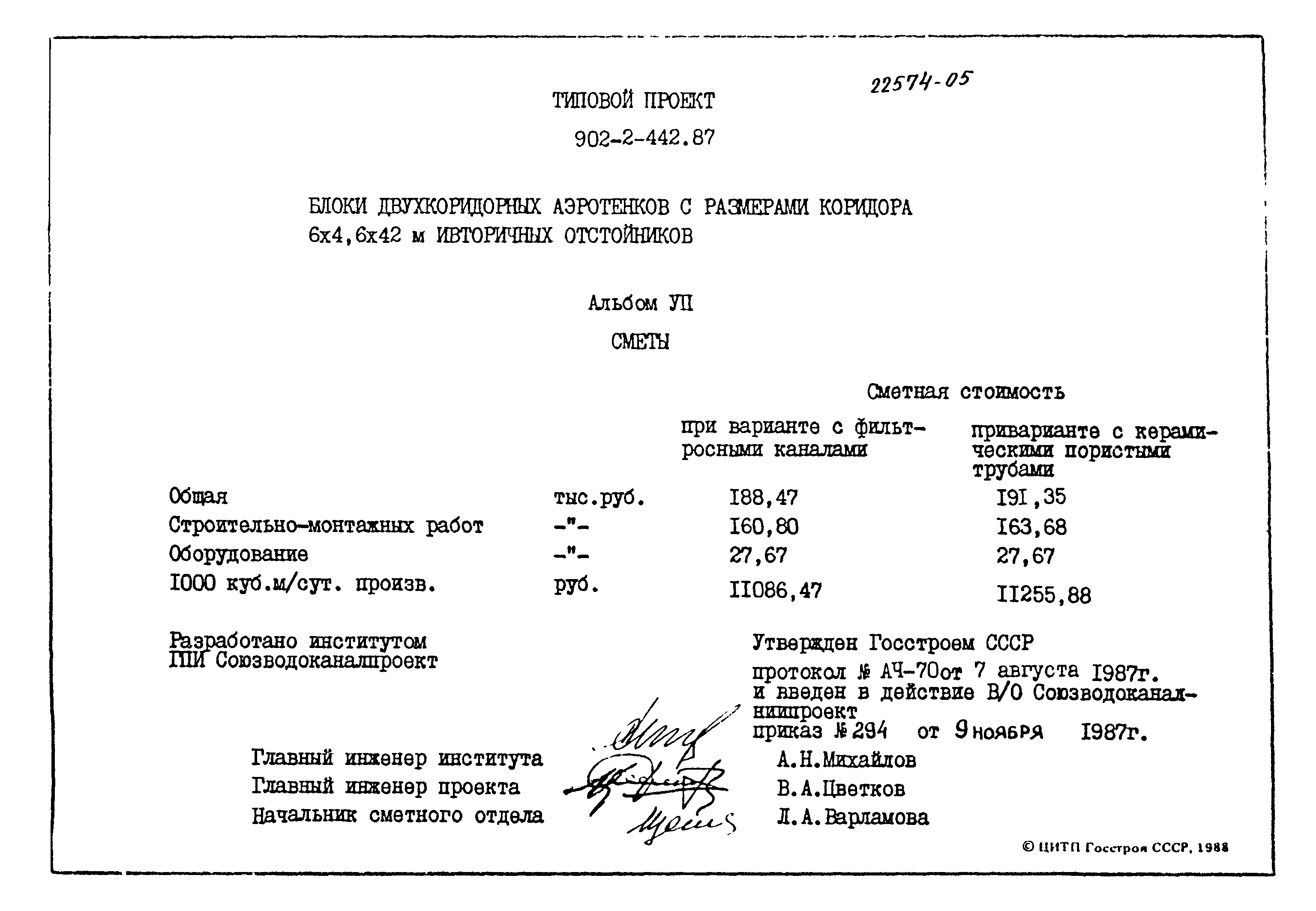 Типовой проект 902-2-442.87