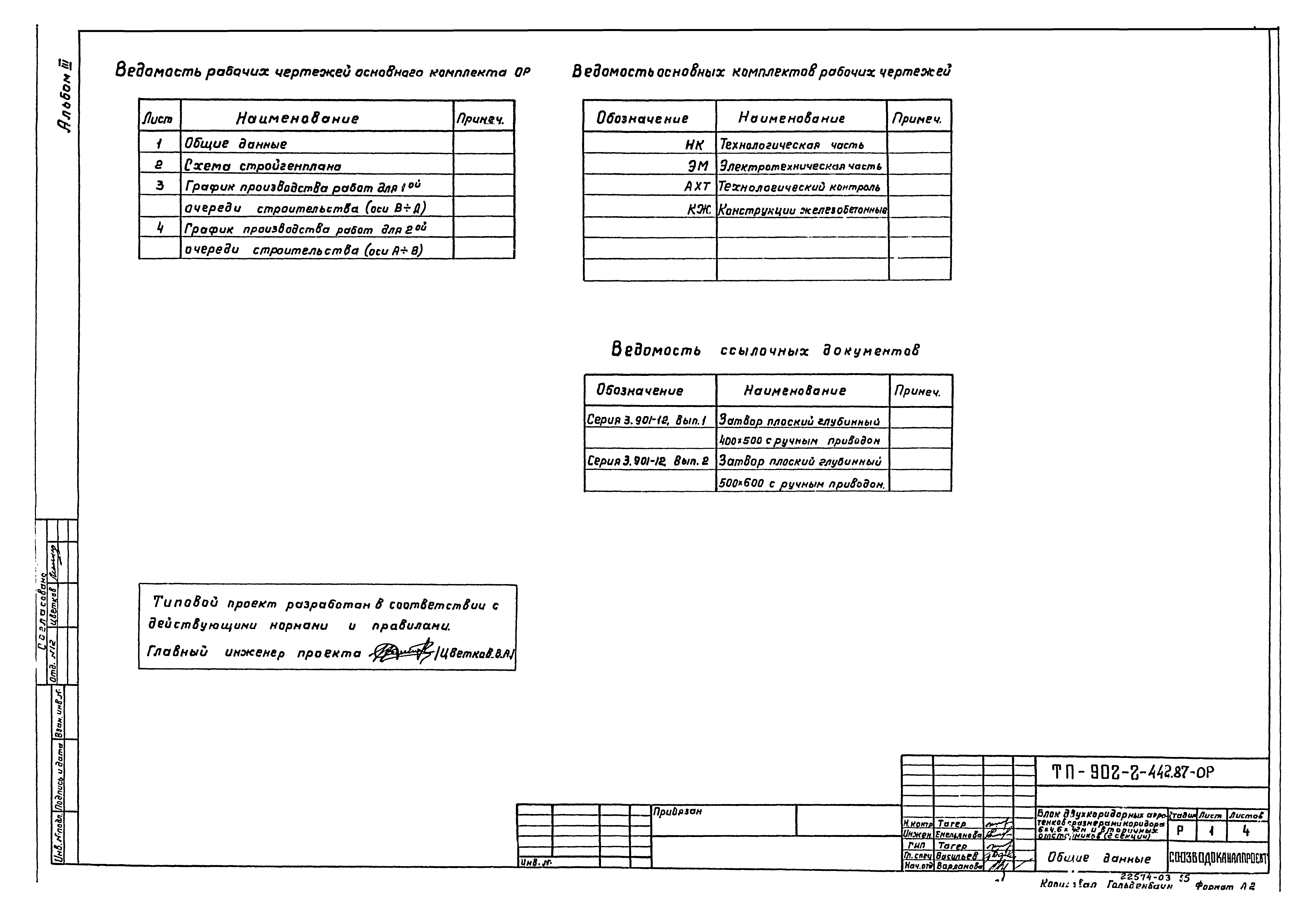 Типовой проект 902-2-442.87
