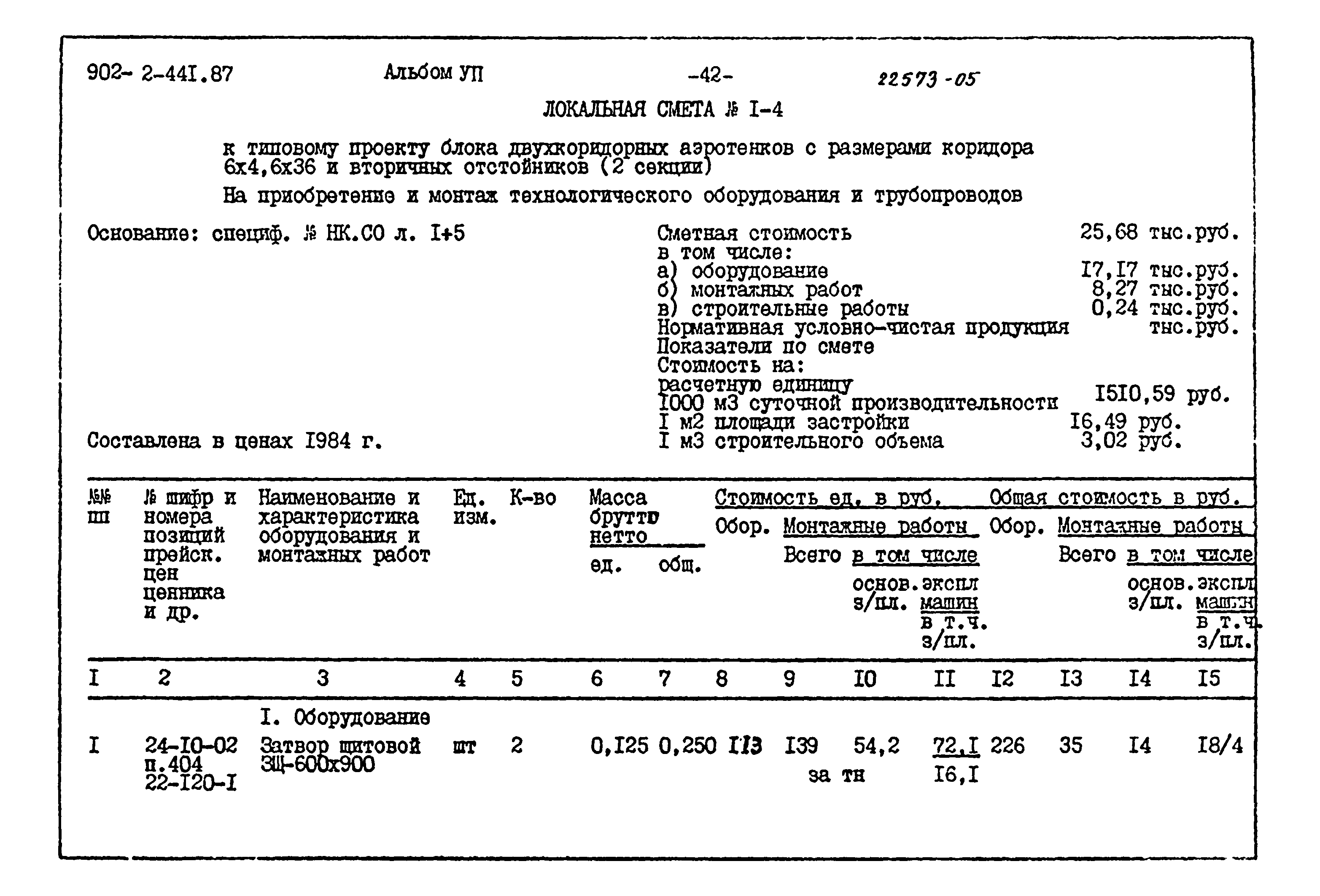 Типовой проект 902-2-441.87