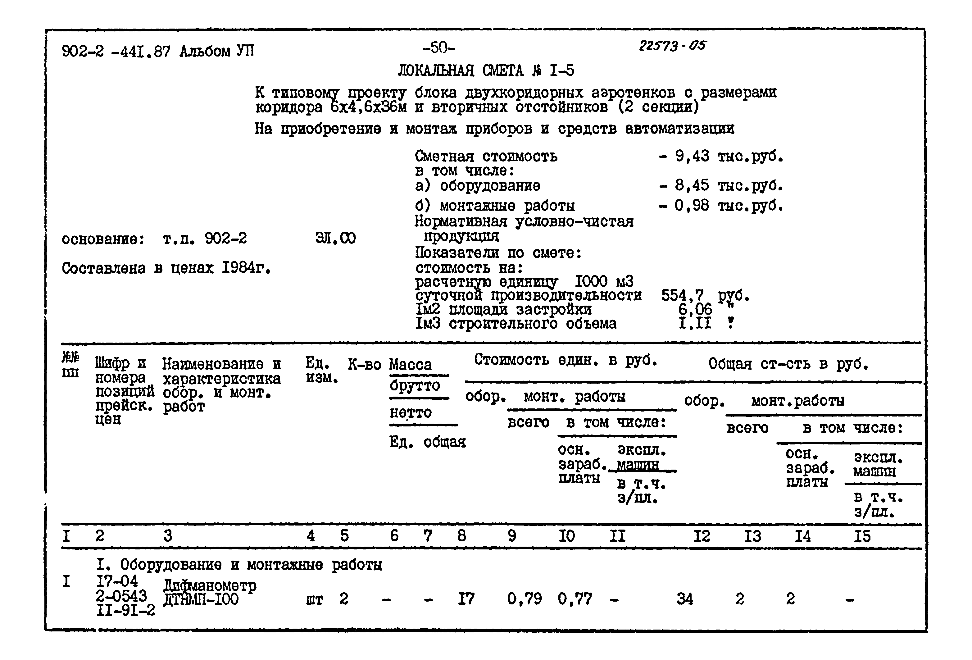 Типовой проект 902-2-441.87