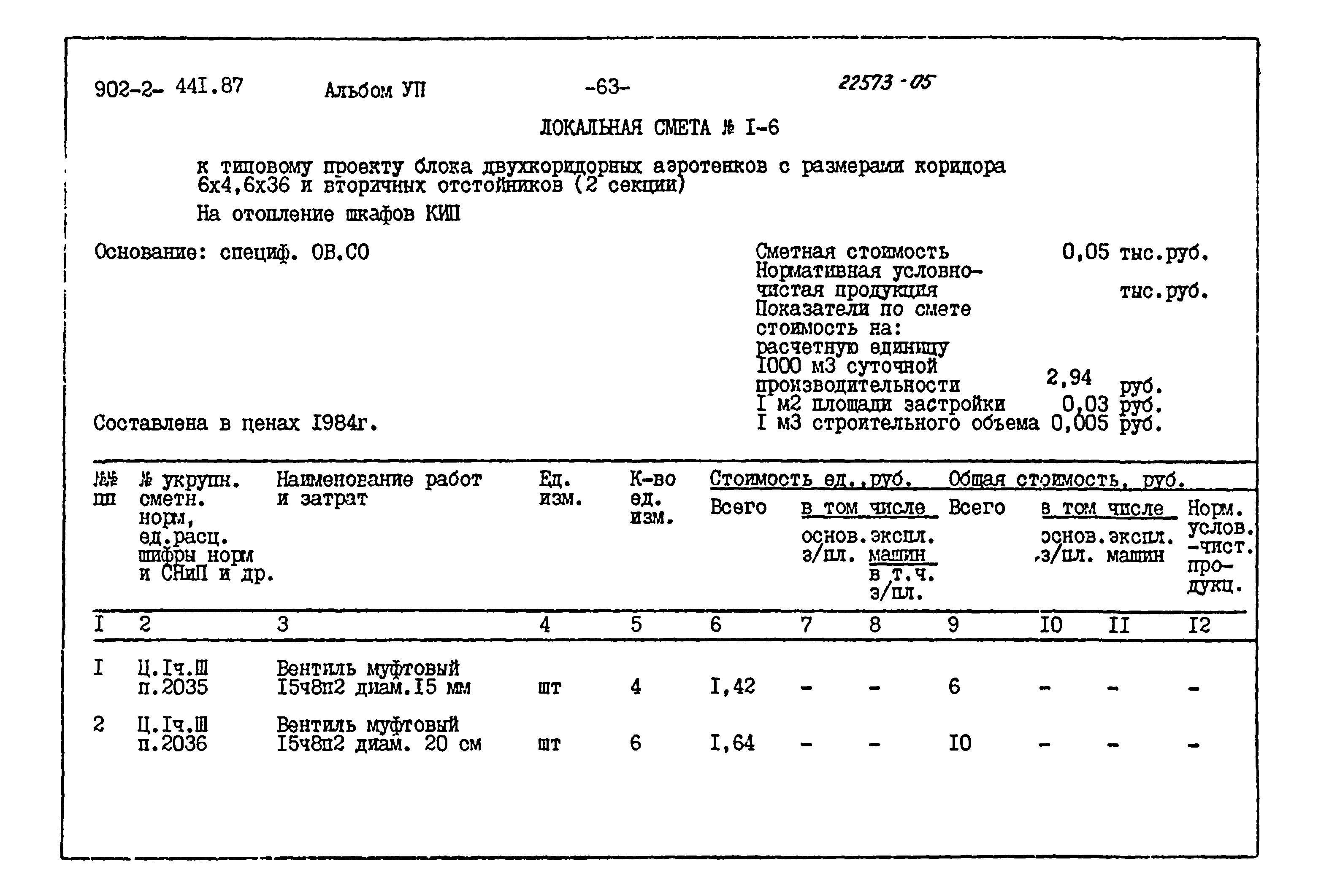 Типовой проект 902-2-441.87