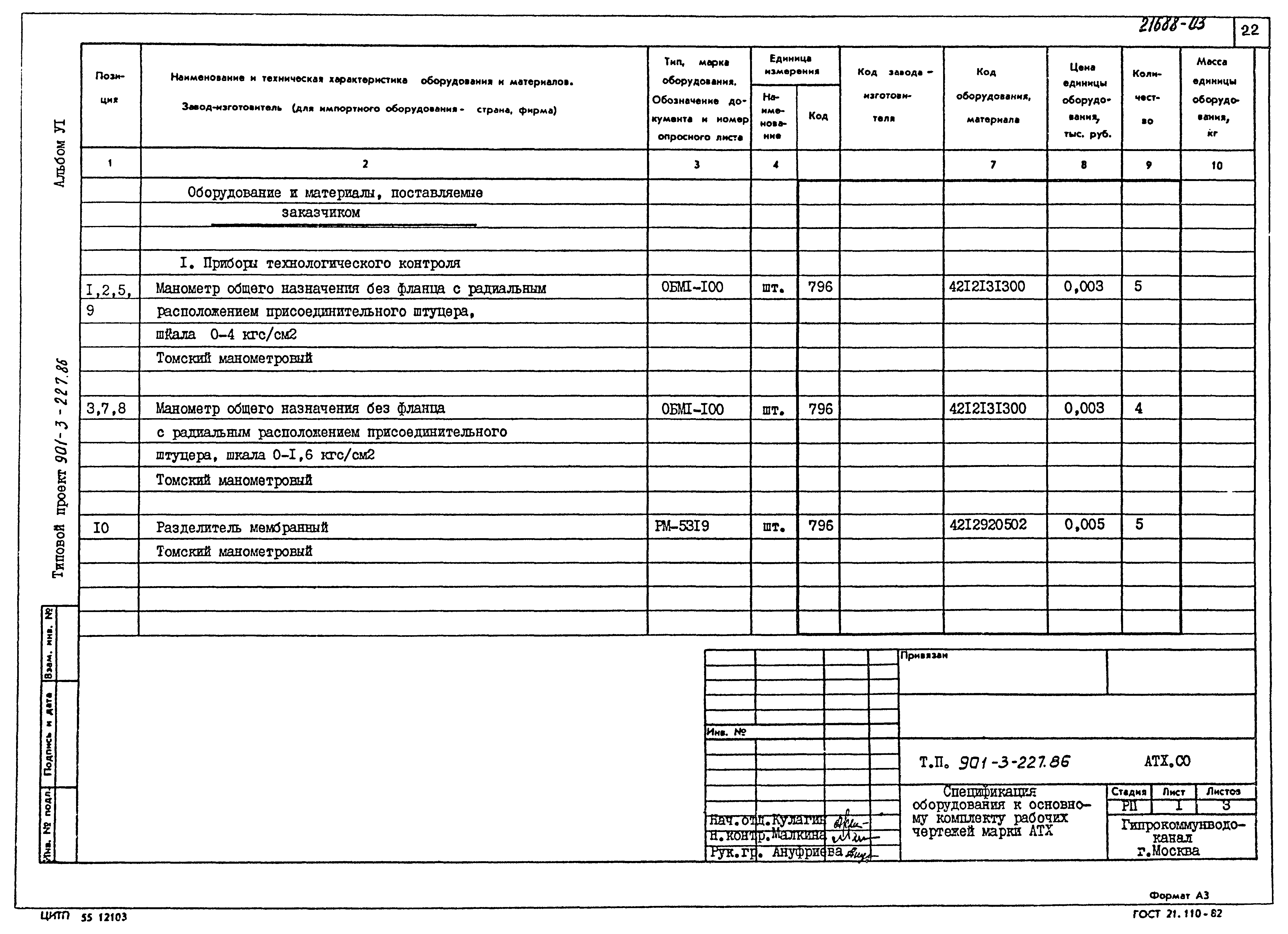 Типовой проект 901-3-227.86