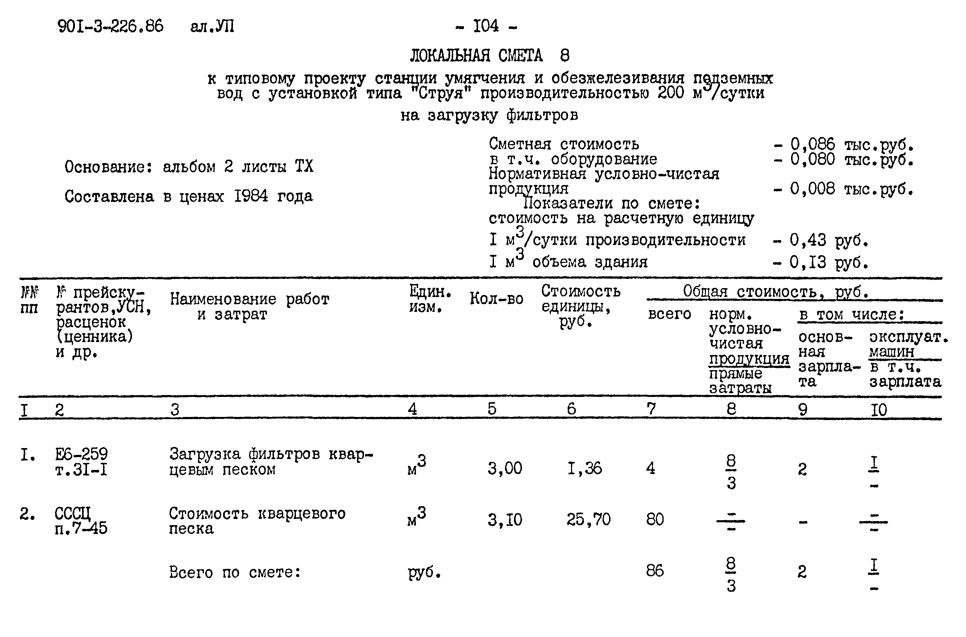 Типовой проект 901-3-226.86