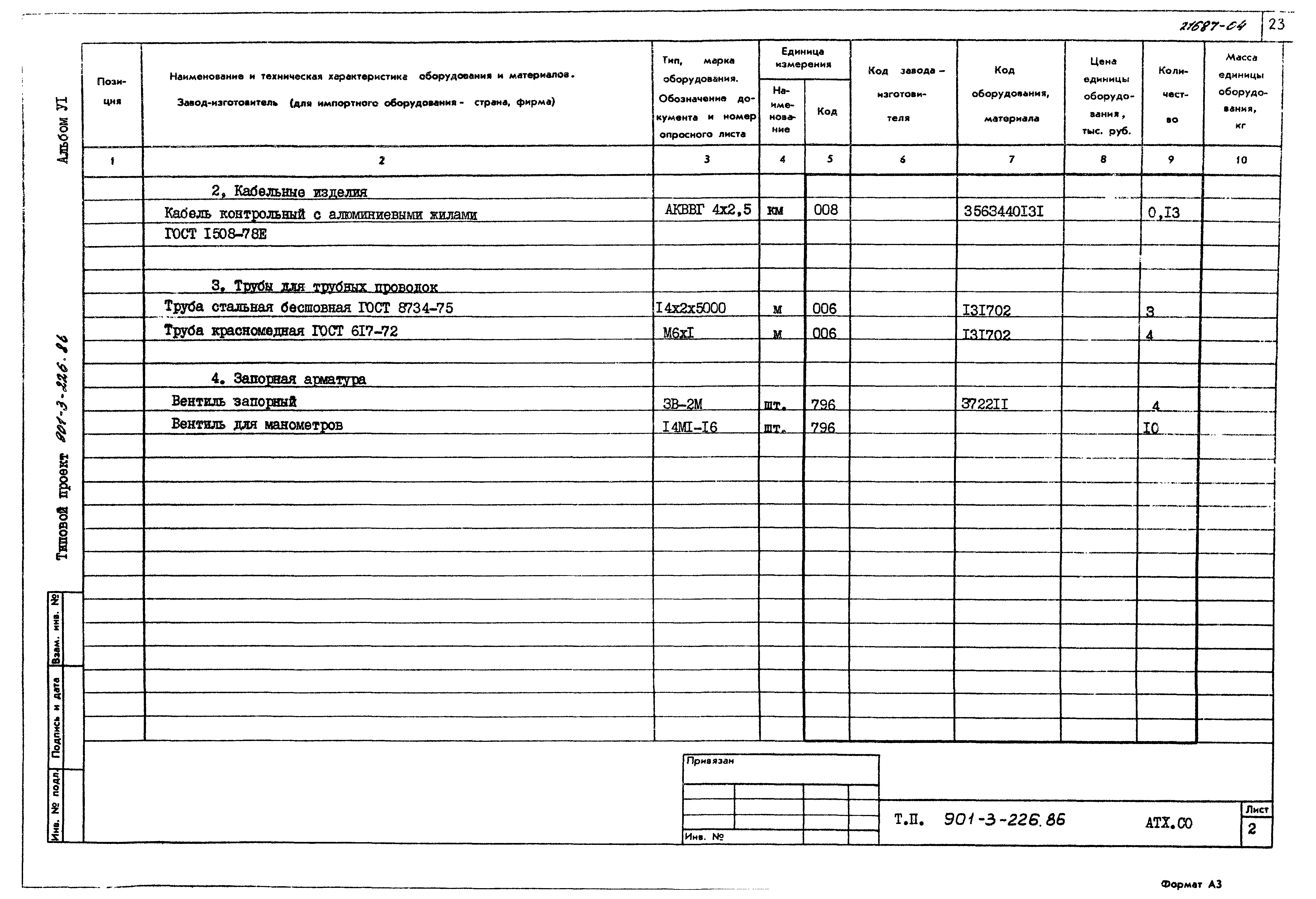 Типовой проект 901-3-226.86