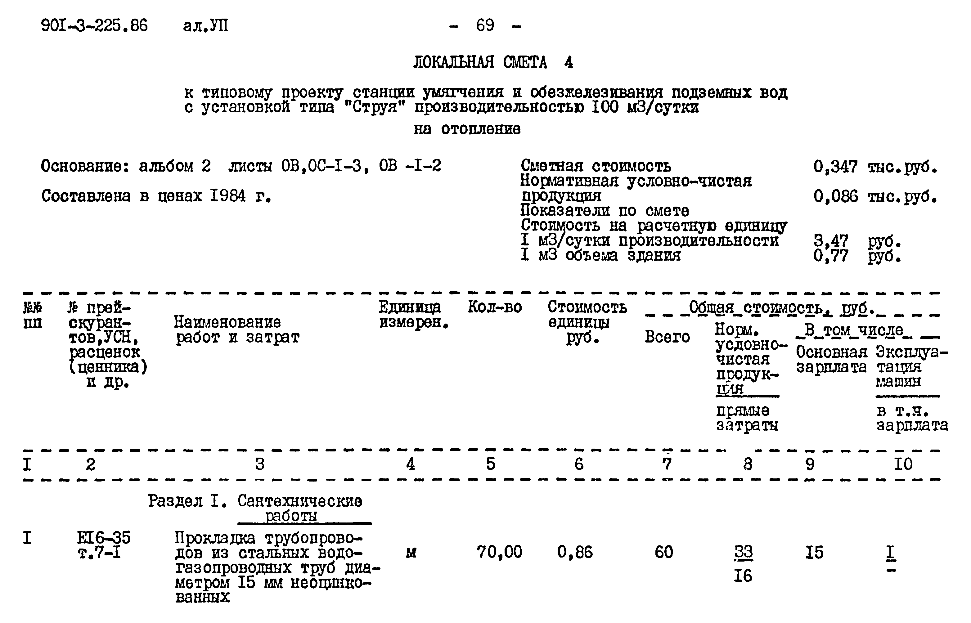 Типовой проект 901-3-225.86