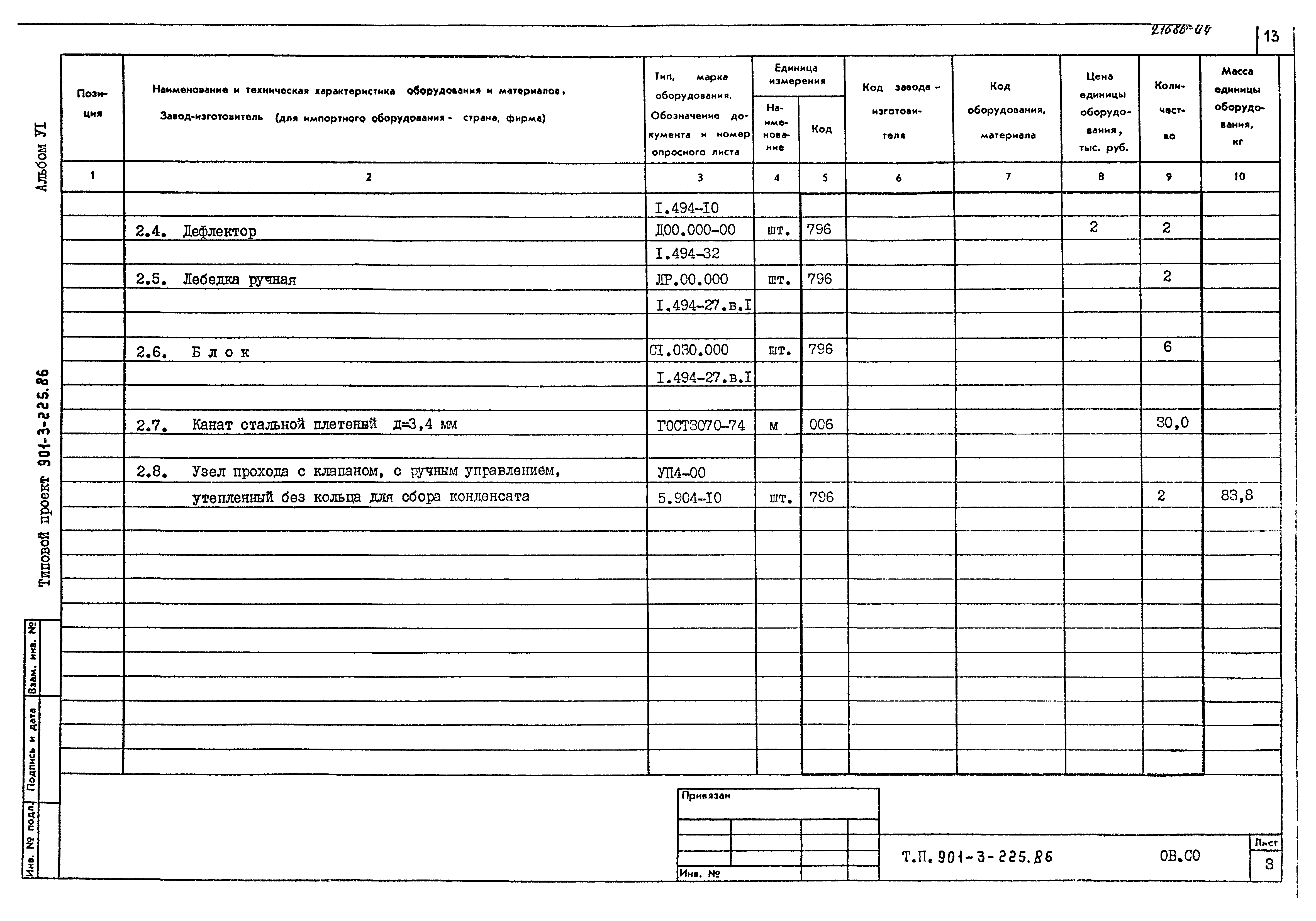 Типовой проект 901-3-225.86