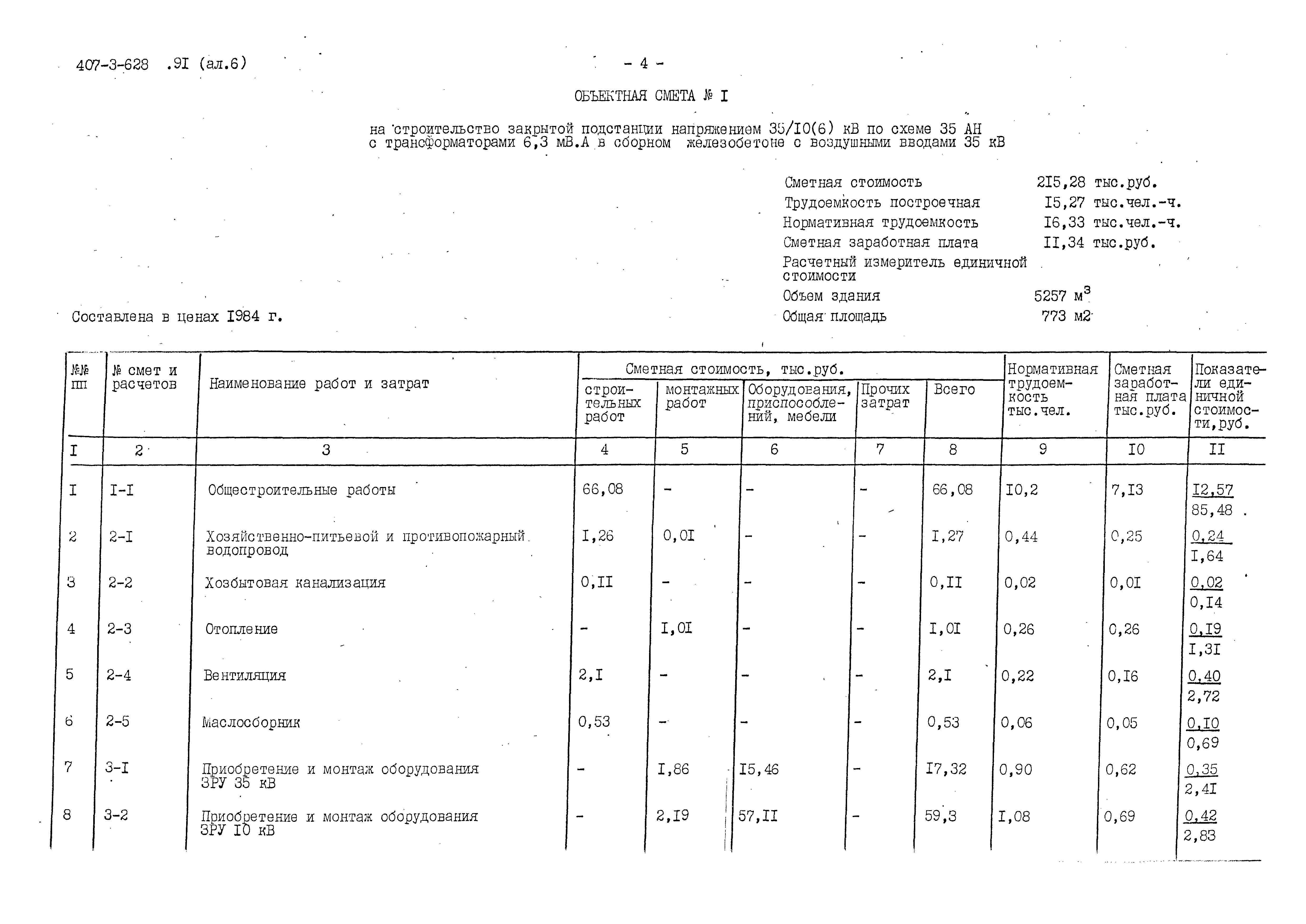 Типовой проект 407-3-628.91