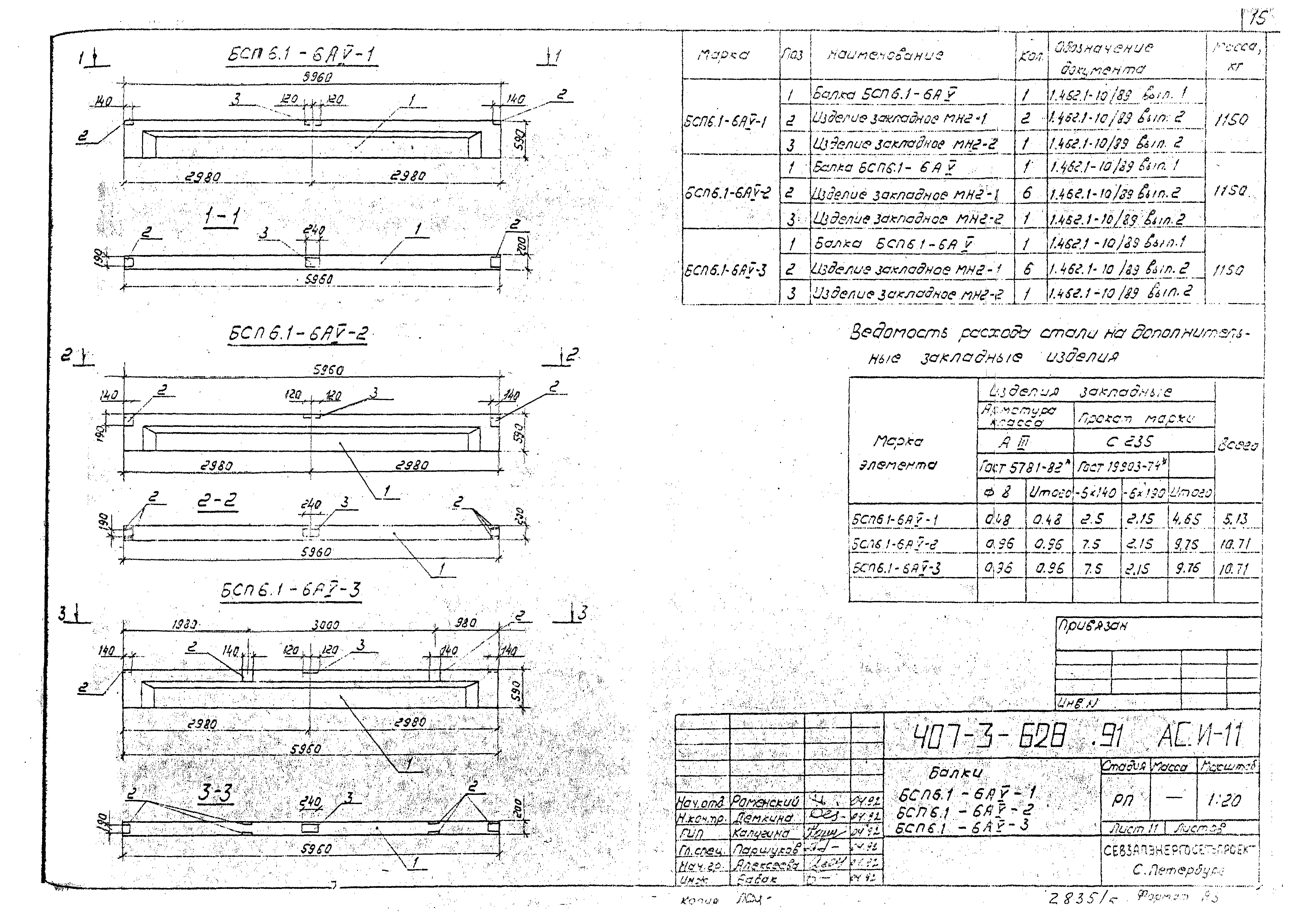 Типовой проект 407-3-628.91