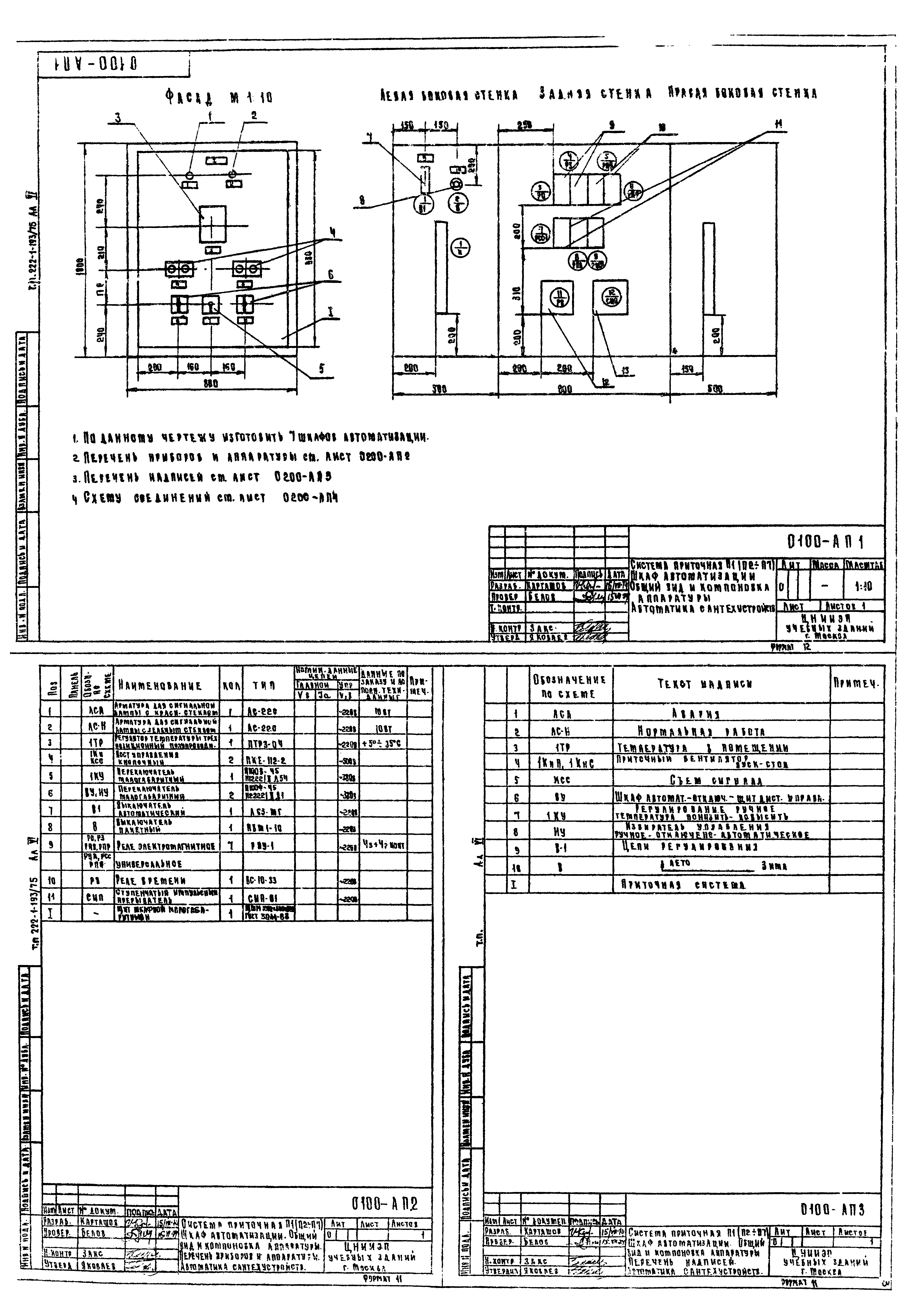 Типовой проект 222-1-193/75