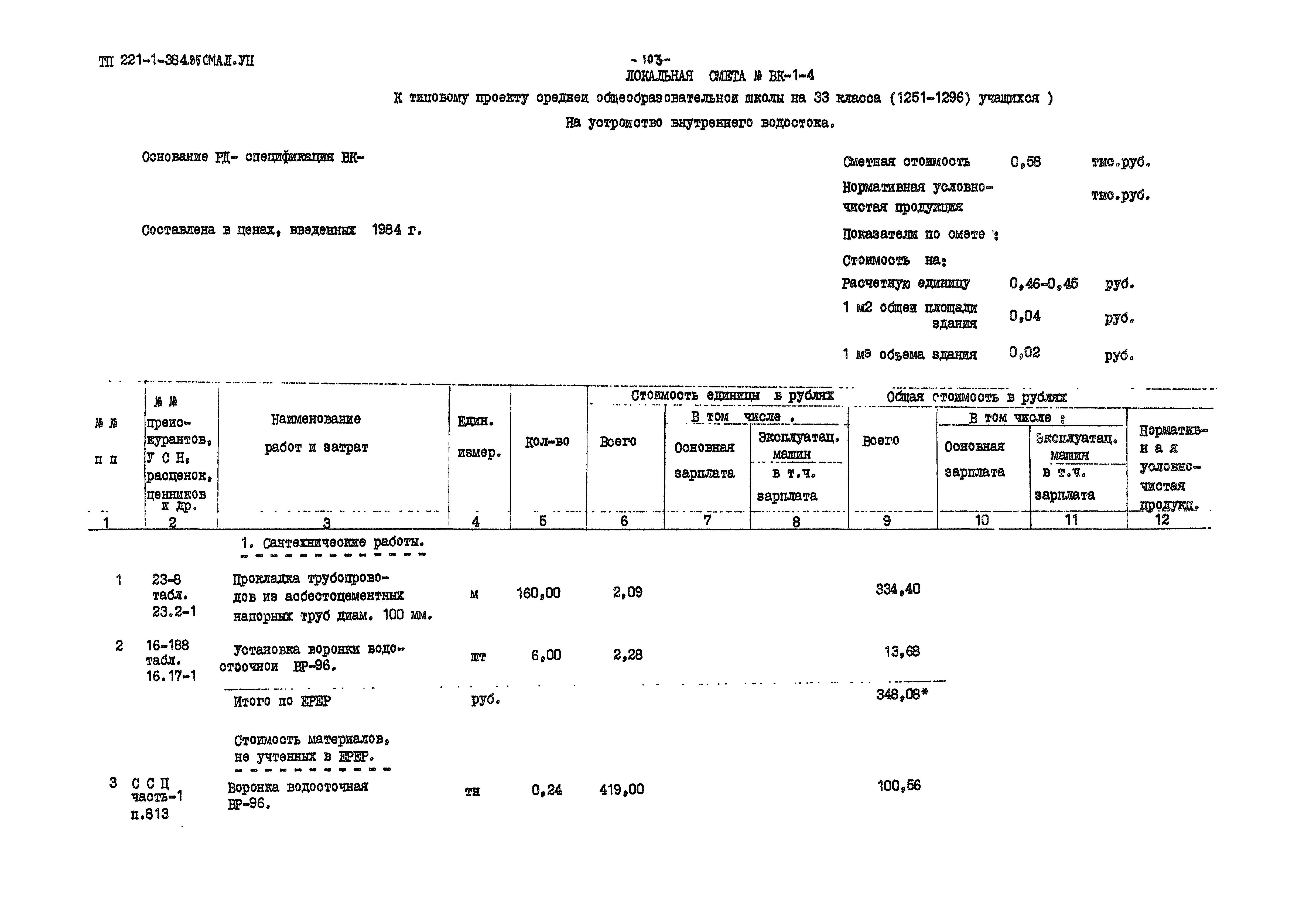 Типовой проект 221-1-384.85