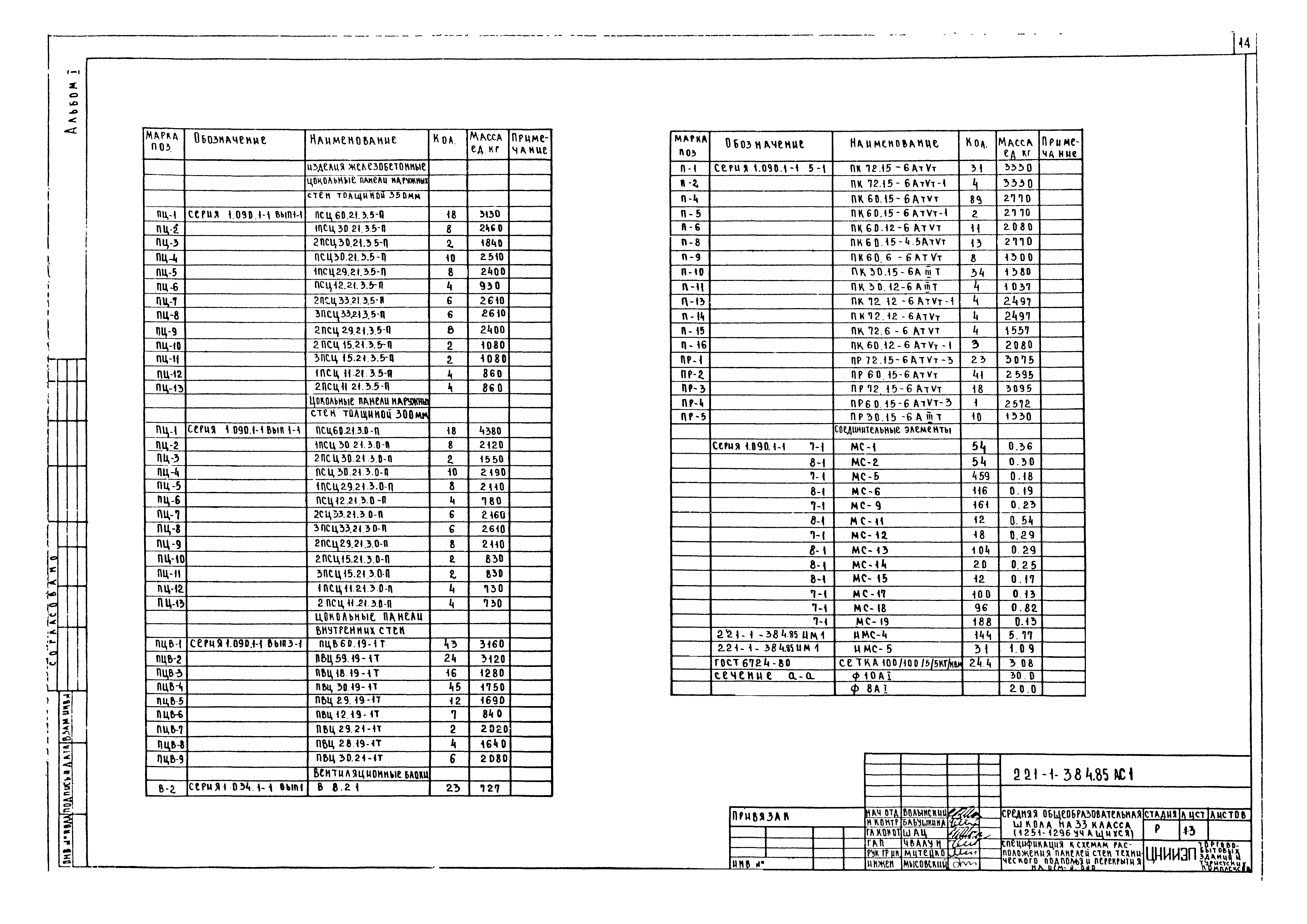 Типовой проект 221-1-384.85