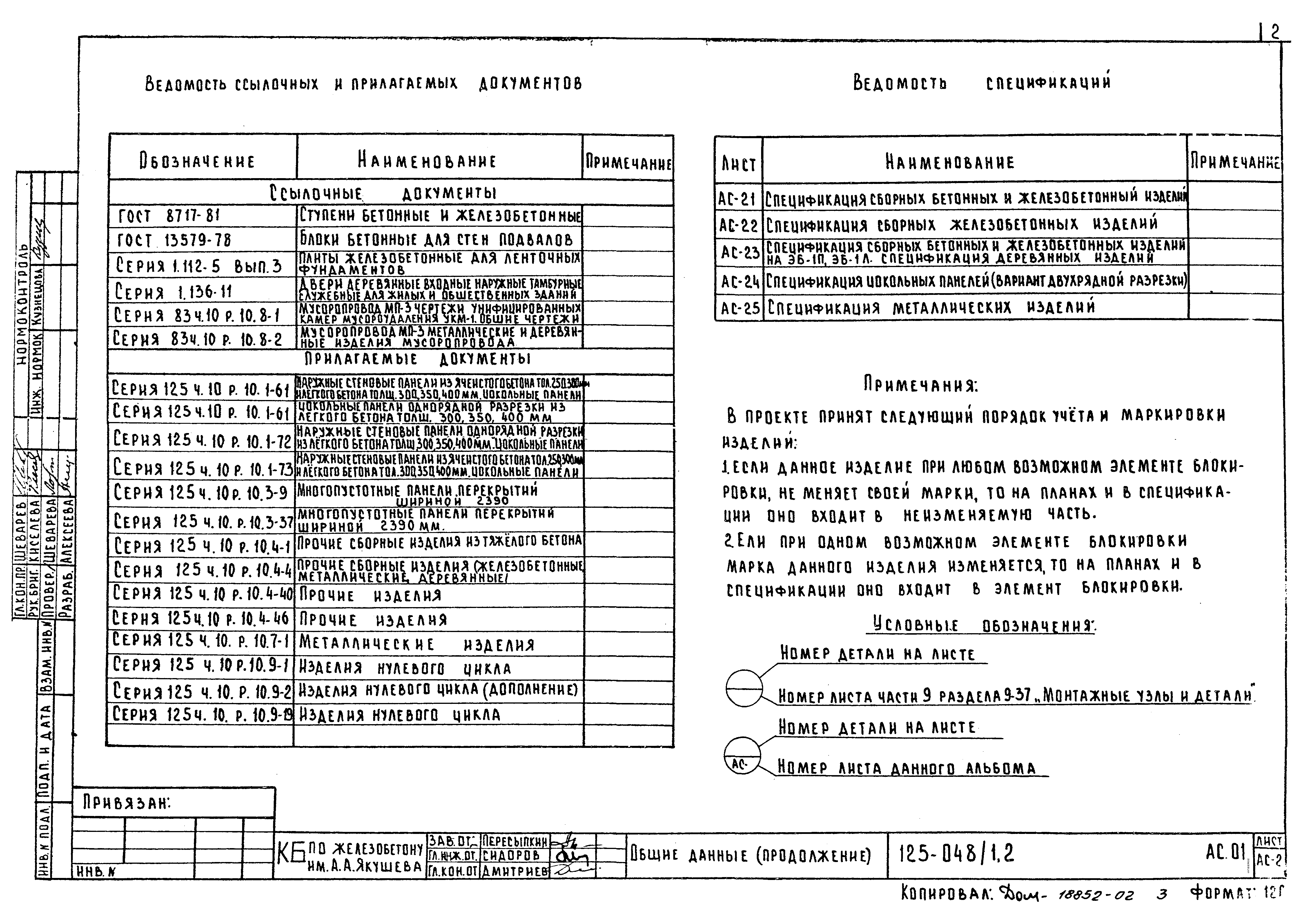 Типовой проект 125-048/1.2