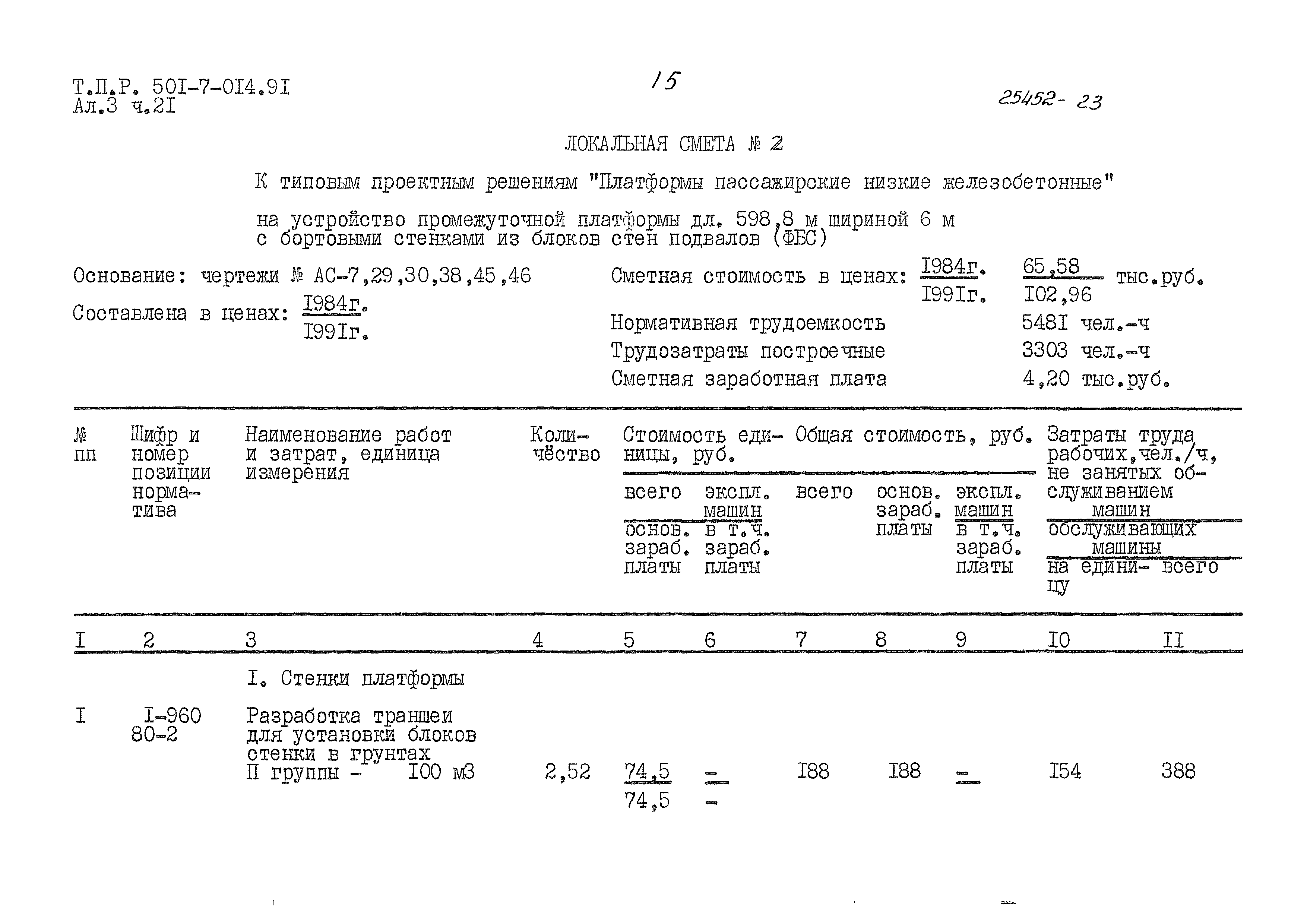 Типовые проектные решения 501-7-014.91